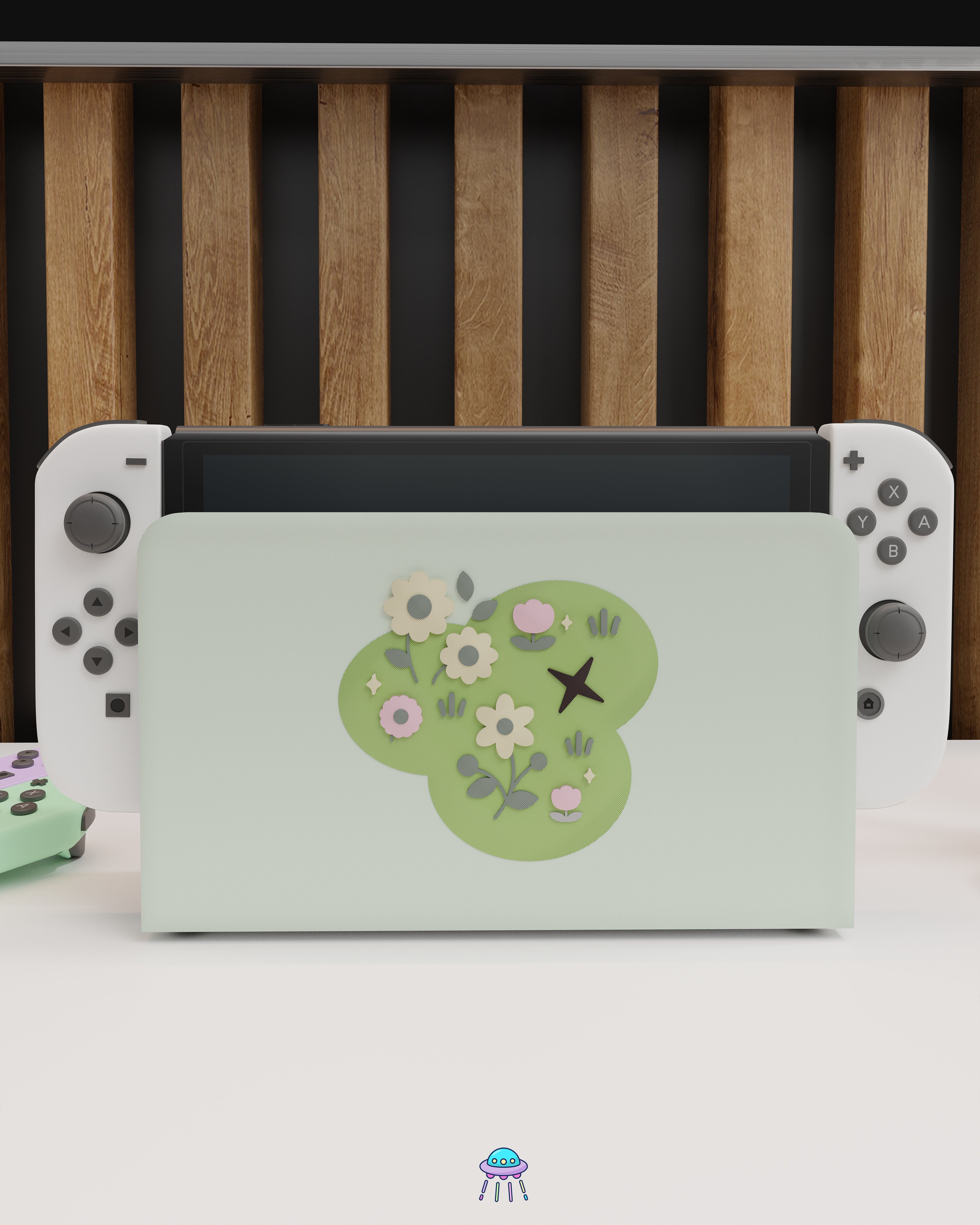 Petal Patch Cover for Nintendo Switch – Original Faceplate Design