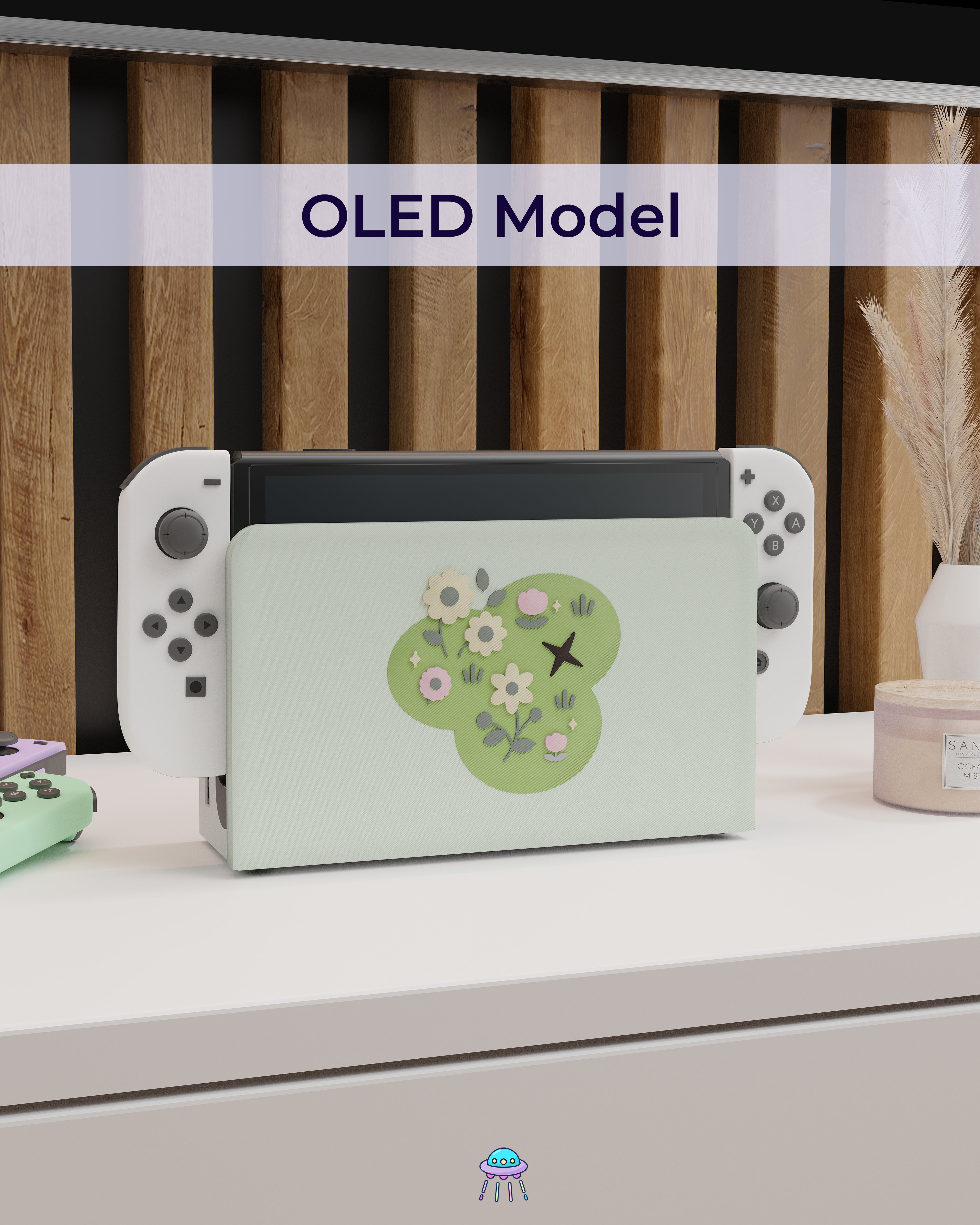 Petal Patch Cover for Nintendo Switch – Original Faceplate Design