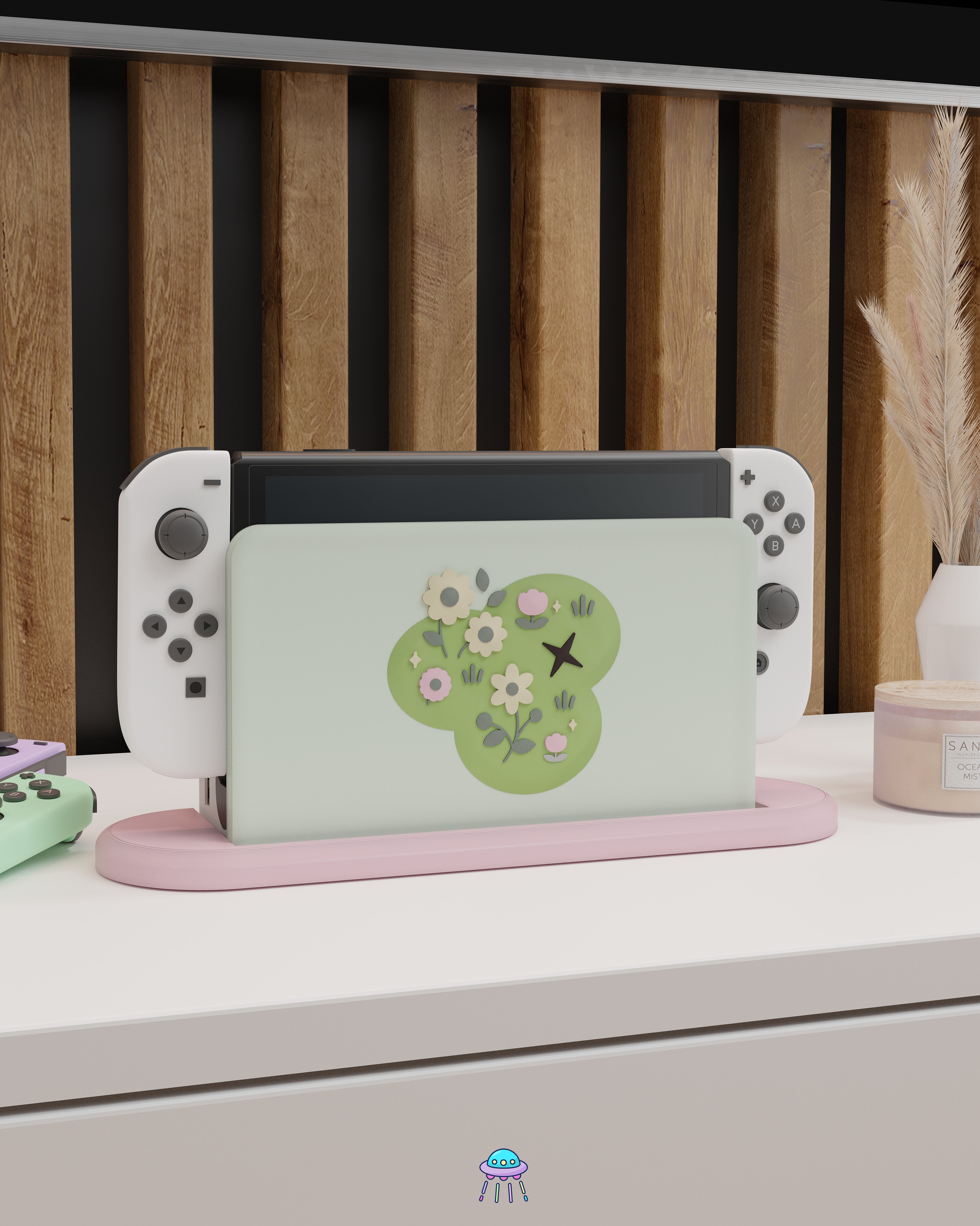 Petal Patch Cover for Nintendo Switch – Original Faceplate Design