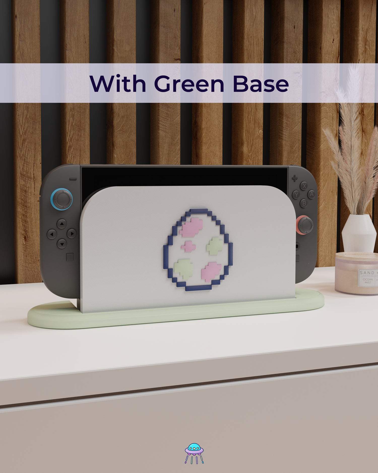 Pixel Egg Dock Cover for Nintendo Switch 2 – Original Faceplate Design