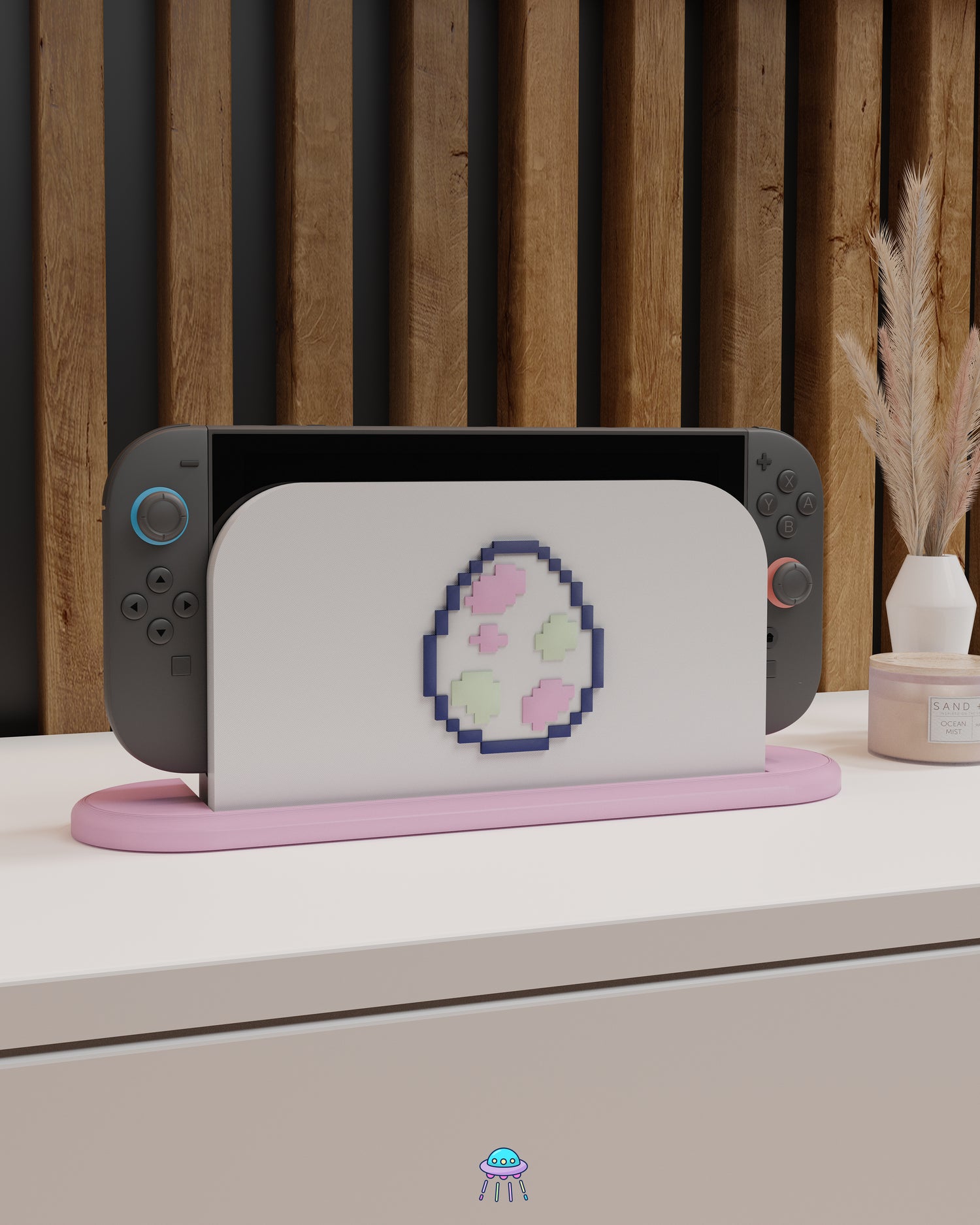 Pixel Egg Dock Cover for Nintendo Switch 2 – Original Faceplate Design