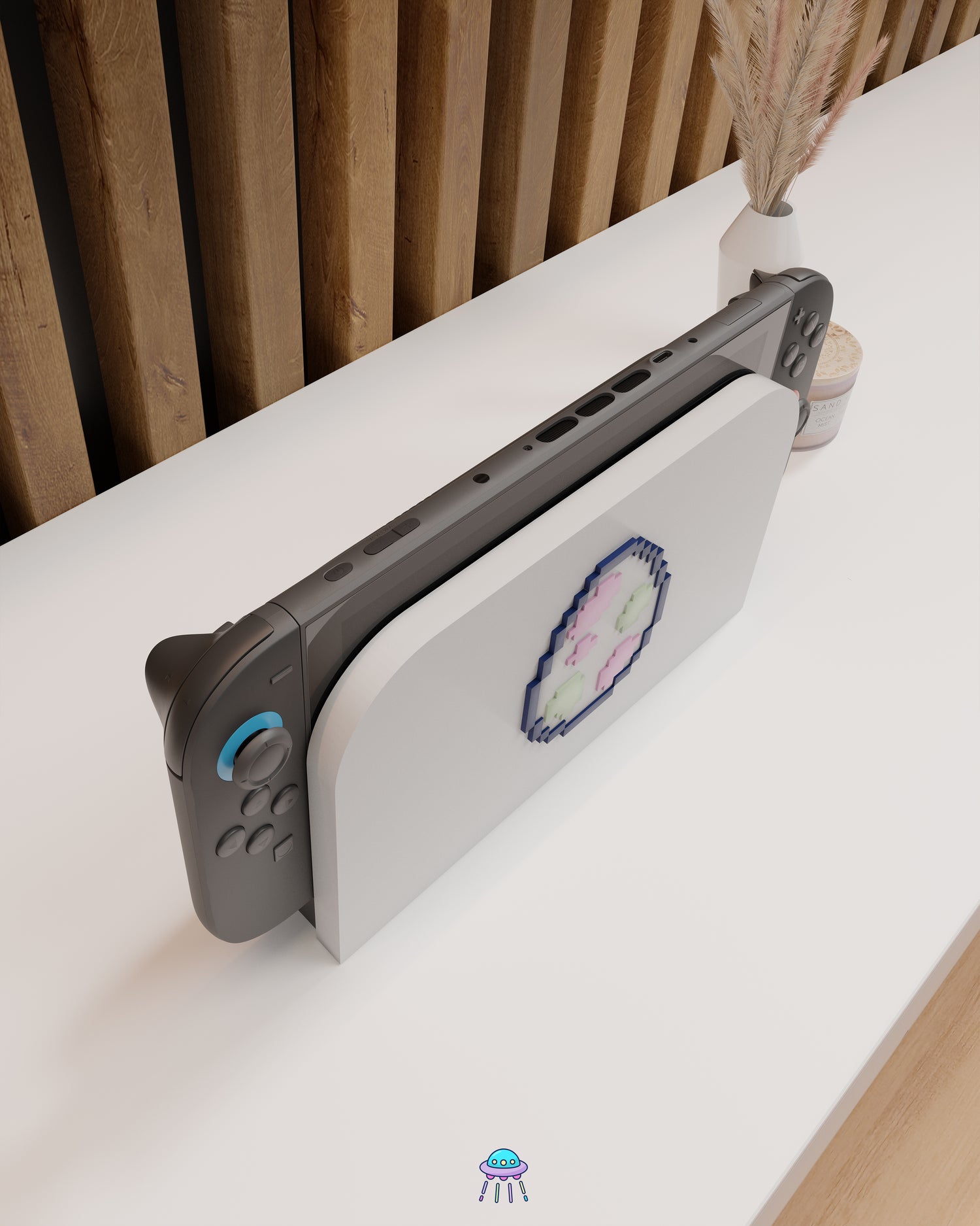 Pixel Egg Dock Cover for Nintendo Switch 2 – Original Faceplate Design