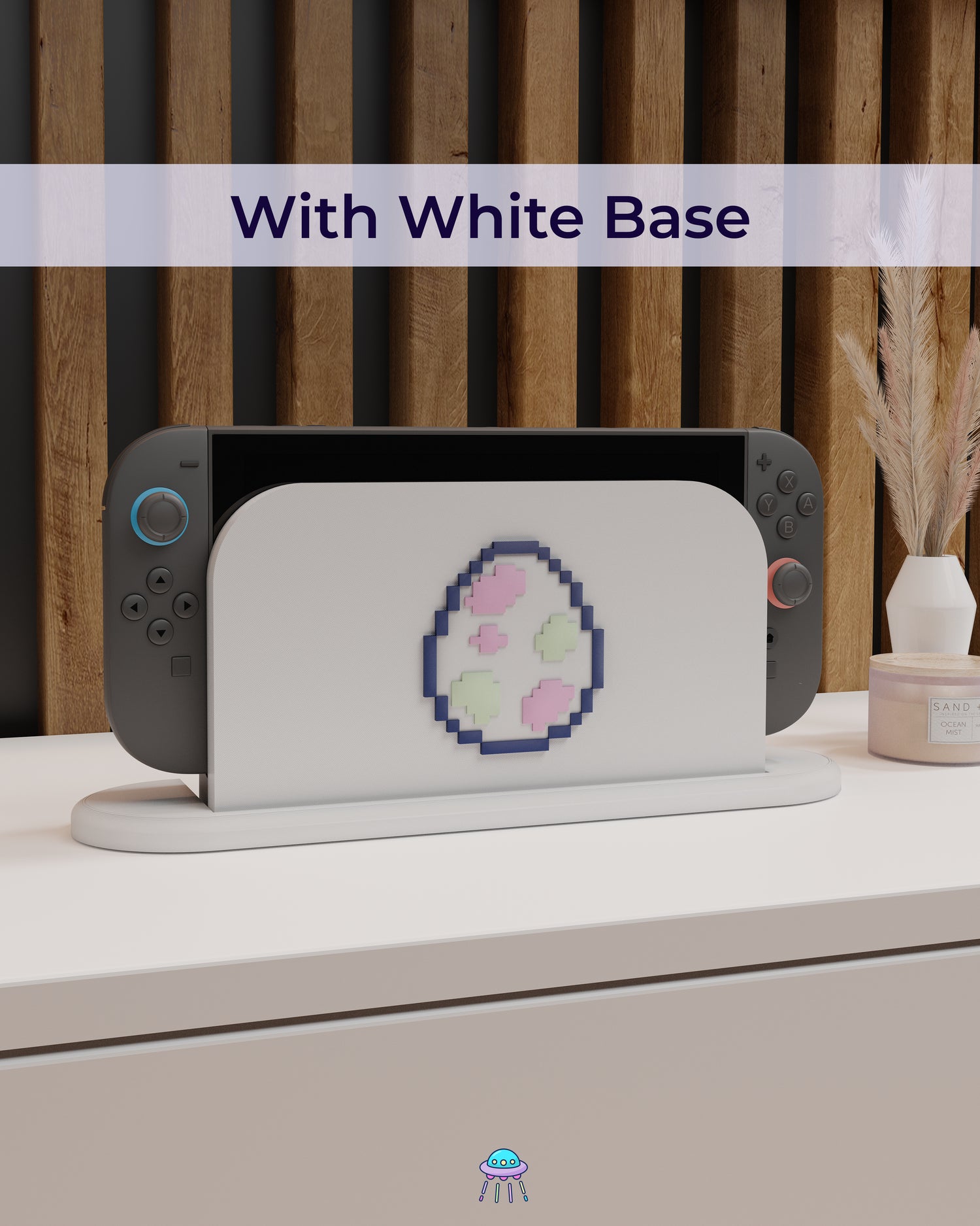 Pixel Egg Dock Cover for Nintendo Switch 2 – Original Faceplate Design