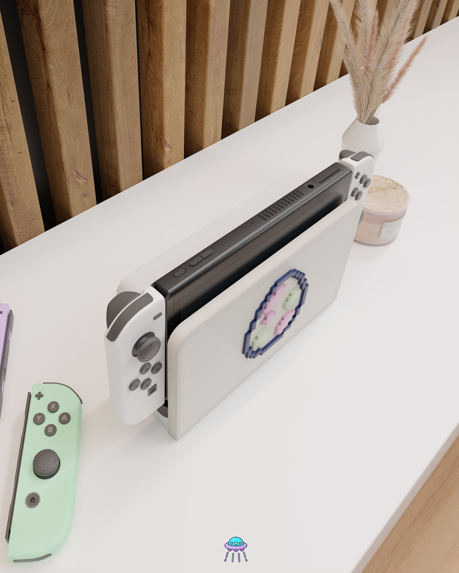 Pixel Egg Dock Cover for Nintendo Switch – Original Faceplate Design