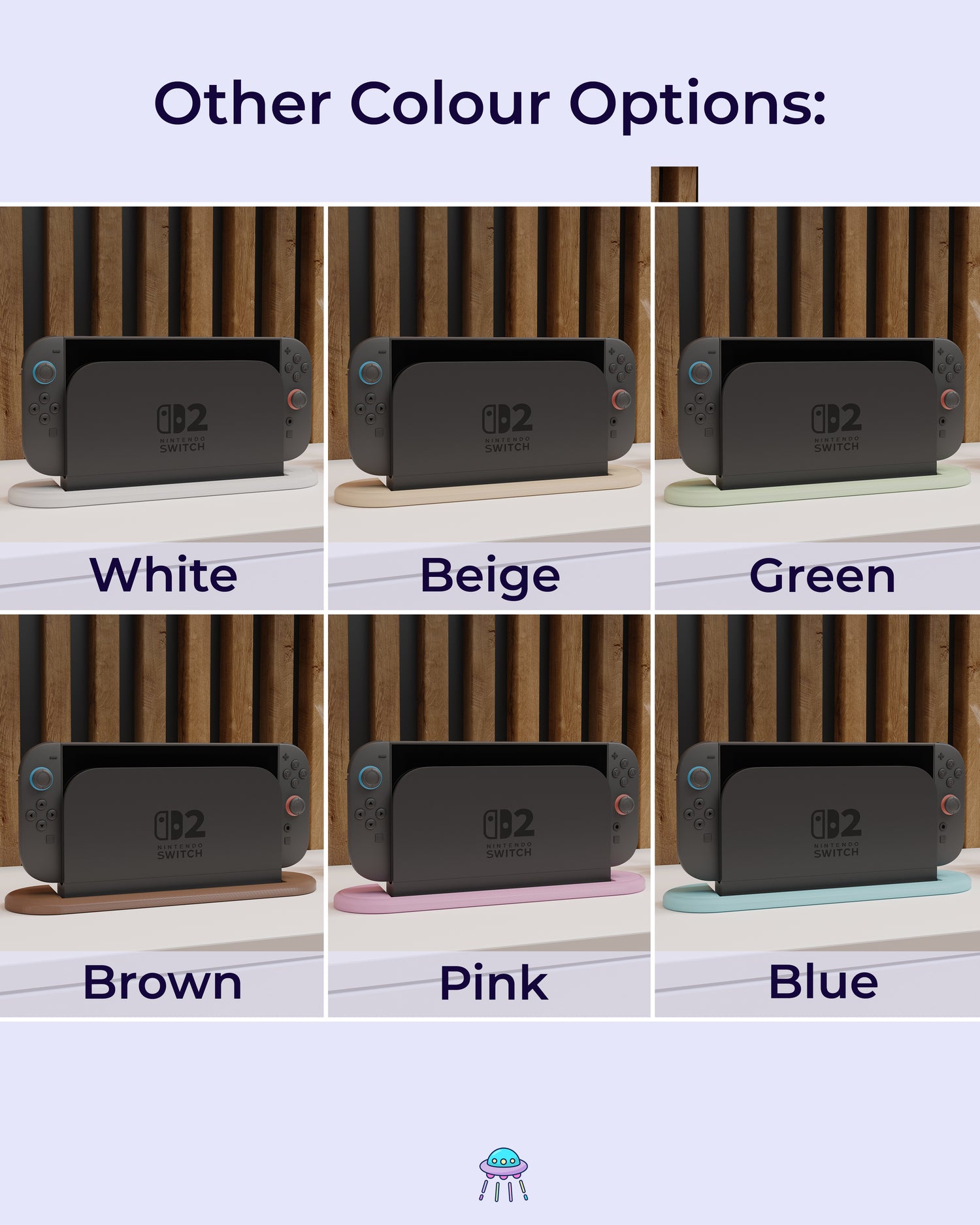 Plain Dock Cover for Nintendo Switch 2 – Original Faceplate Design