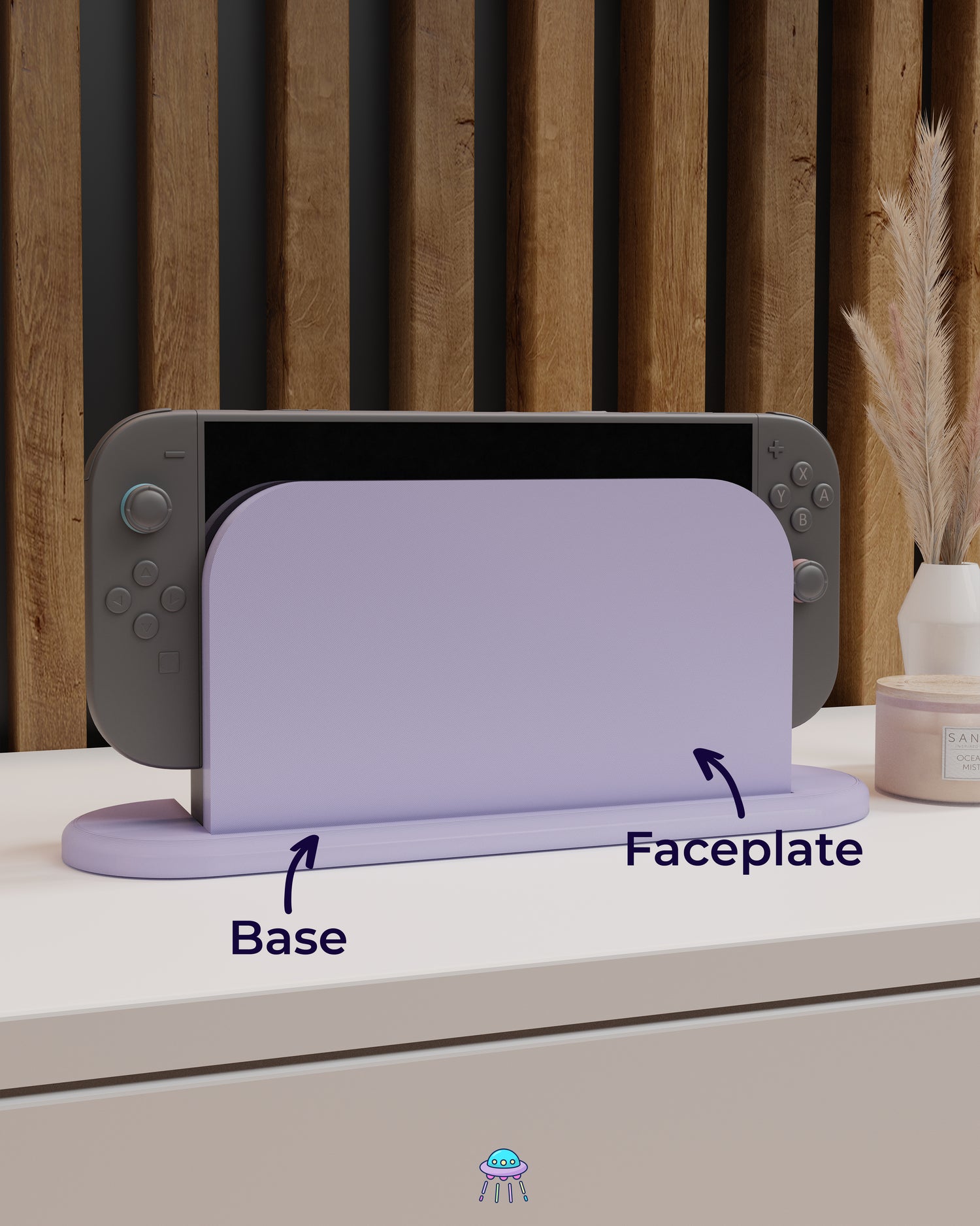 Plain Dock Cover for Nintendo Switch 2 – Original Faceplate Design