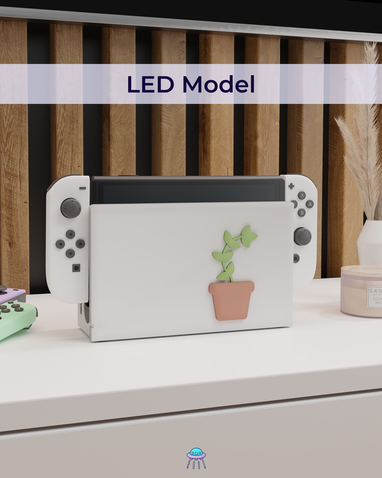 Plant Dock Cover for Nintendo Switch – Original Faceplate Design
