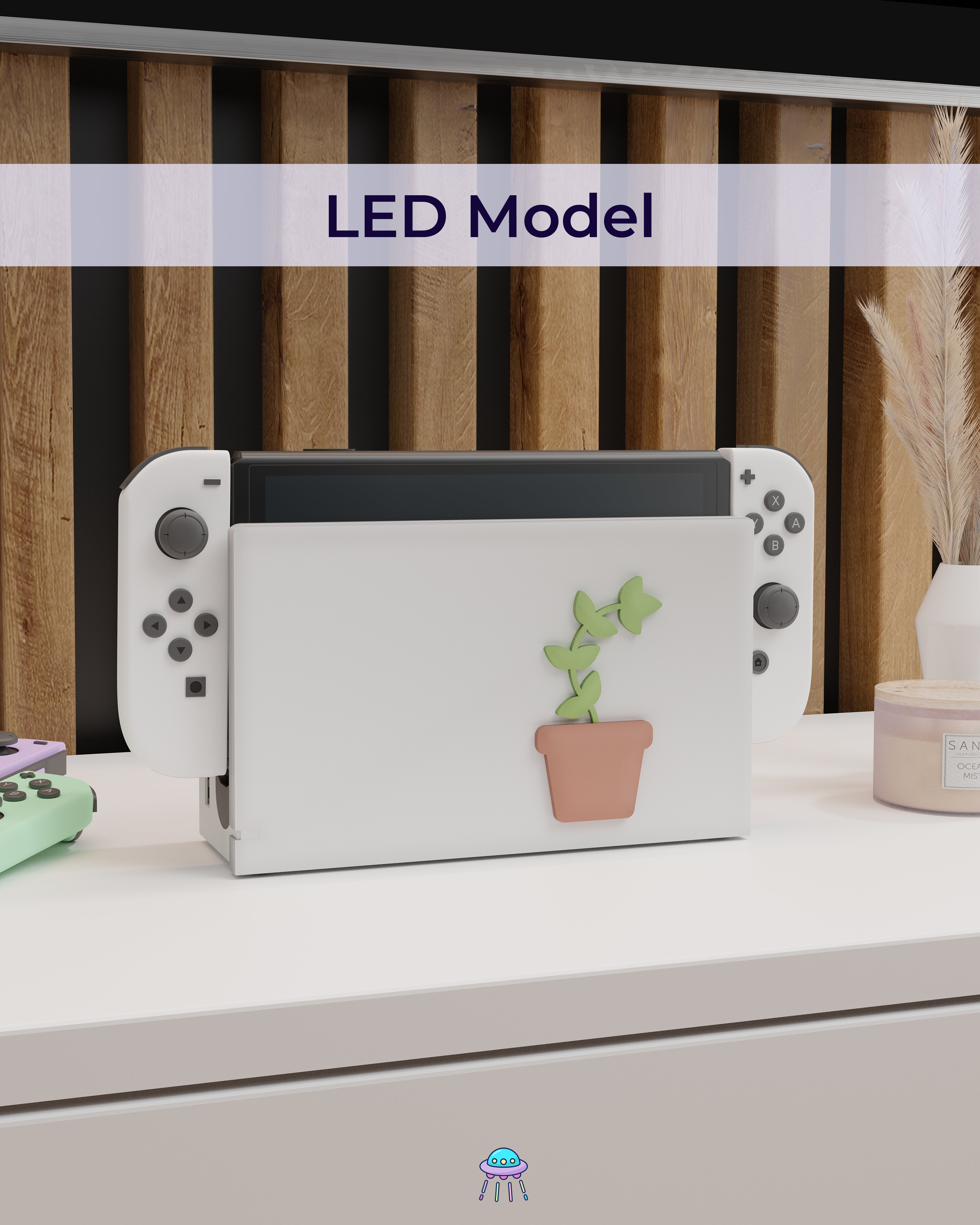 Plant Dock Cover for Nintendo Switch – Original Faceplate Design