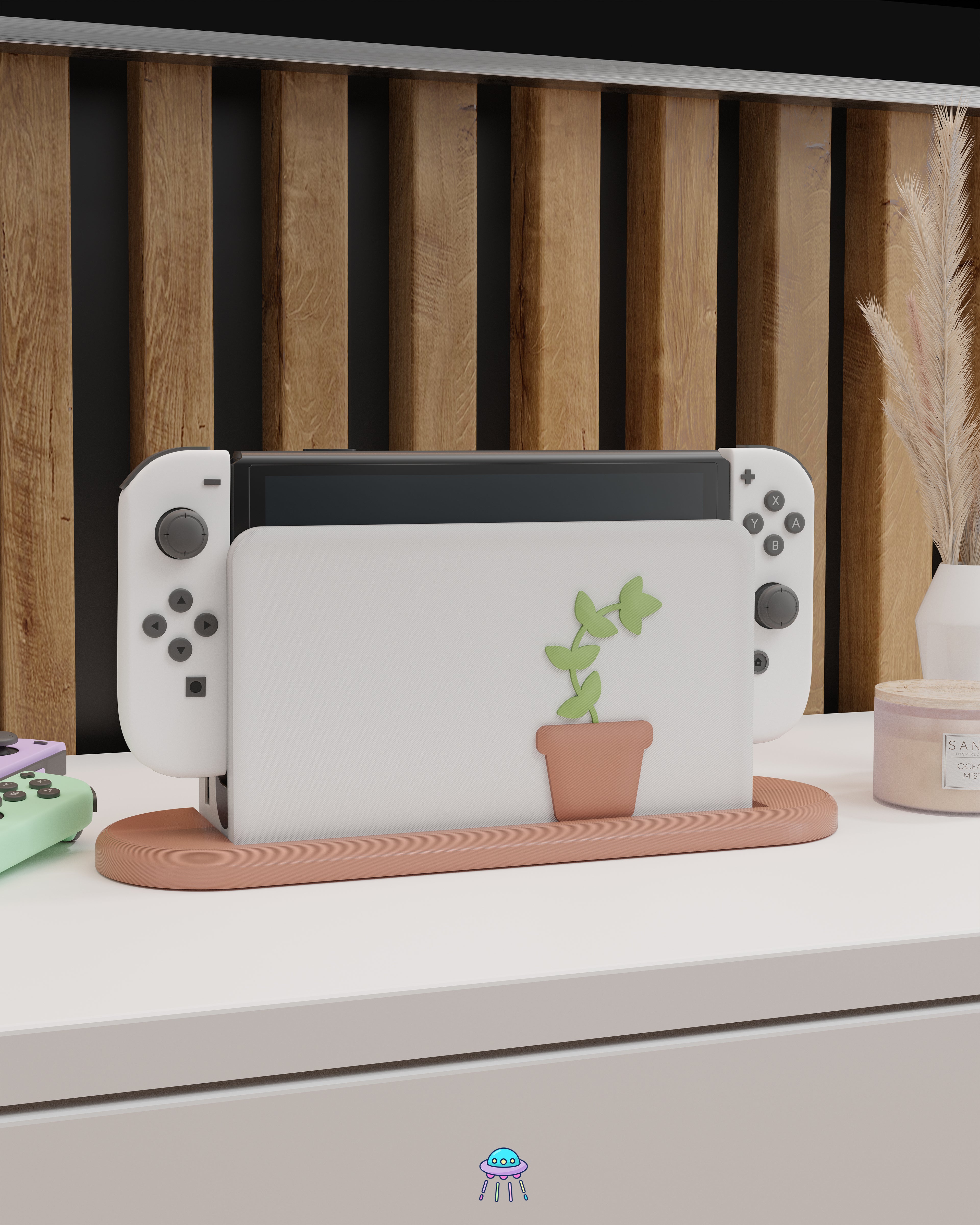 Plant Dock Cover for Nintendo Switch – Original Faceplate Design