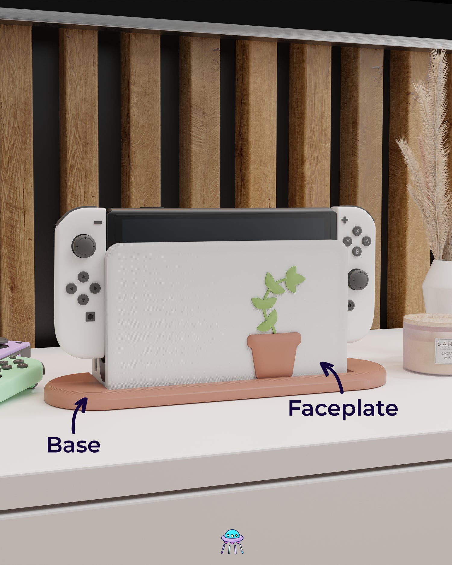 Plant Dock Cover for Nintendo Switch – Original Faceplate Design