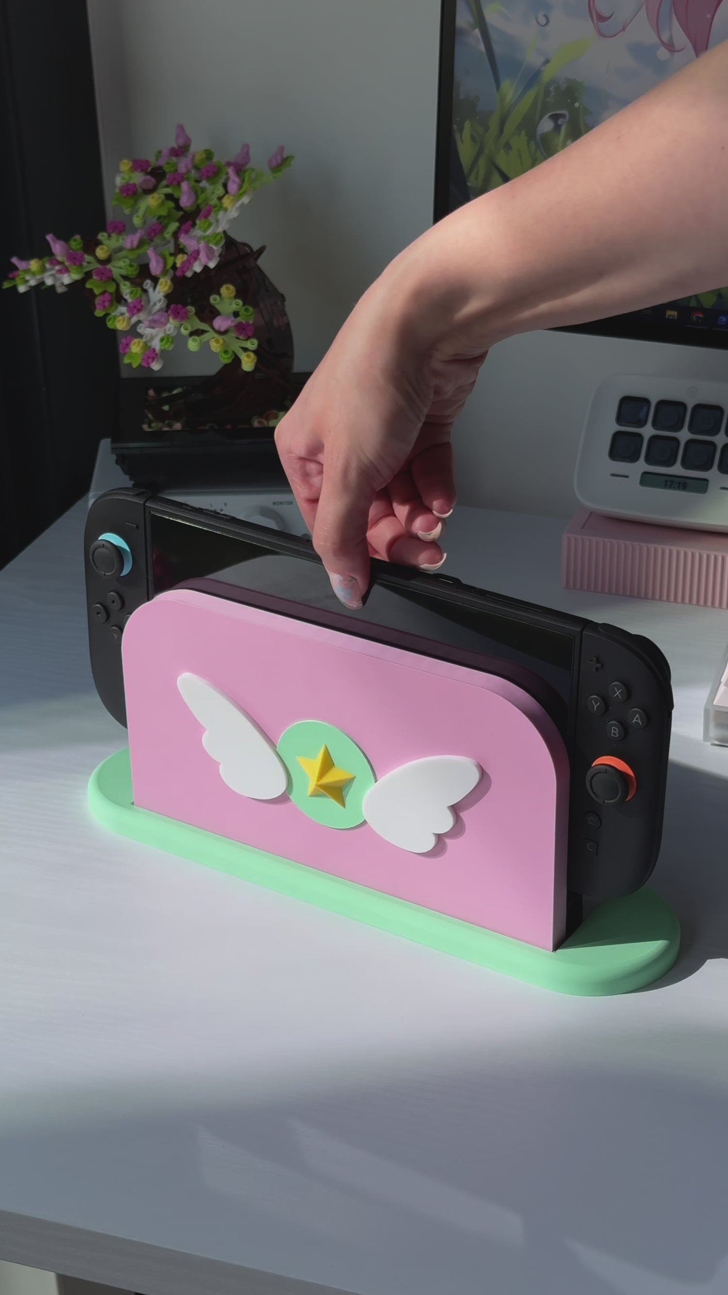 Magical Girl Dock Cover for Nintendo Switch 2 – Original Faceplate Design