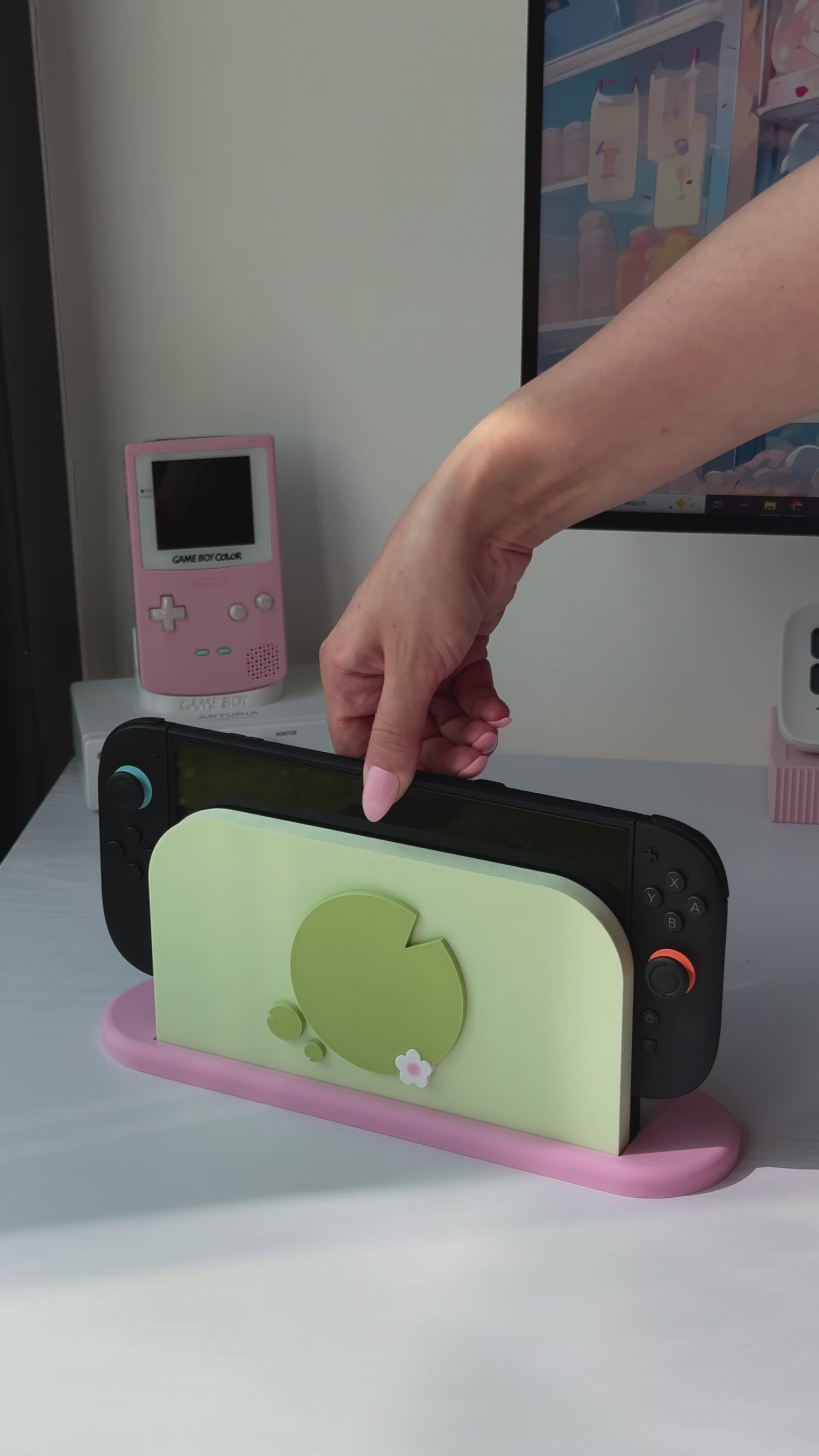 Lily Pad Dock Cover for Nintendo Switch 2 – Original Faceplate Design