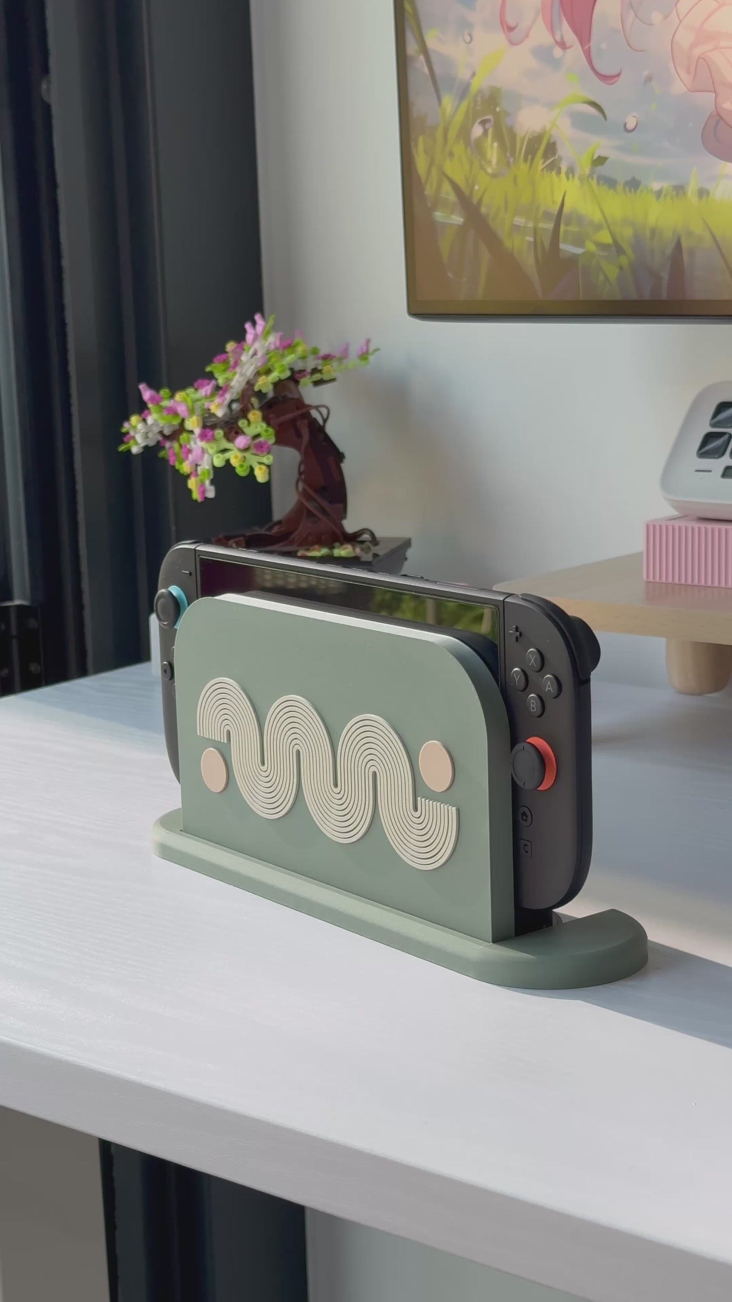 Wave Dock Cover for Nintendo Switch 2 – Original Faceplate Design