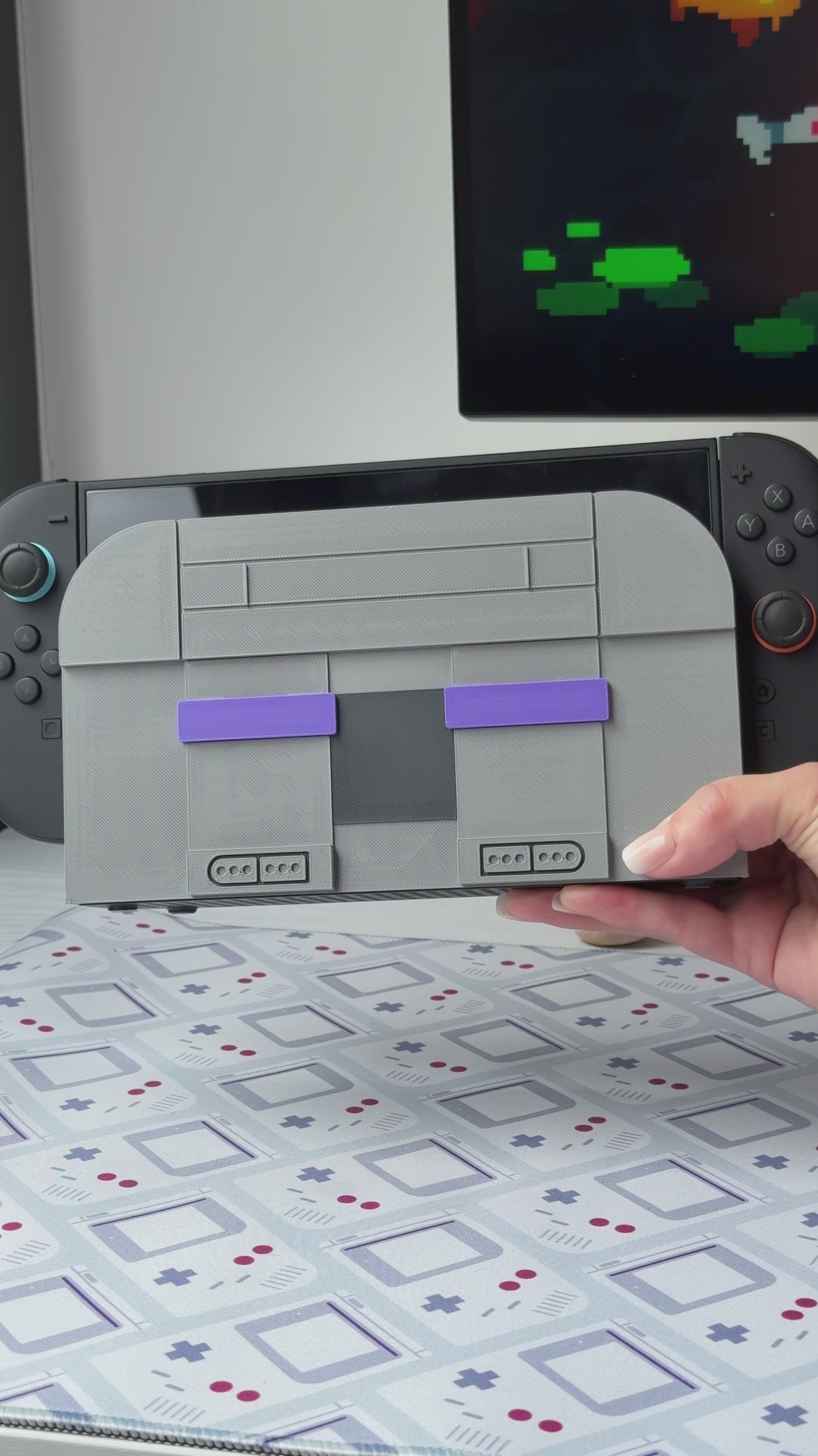 Super Entertainment Dock Cover for Nintendo Switch 2 – Original Faceplate Design