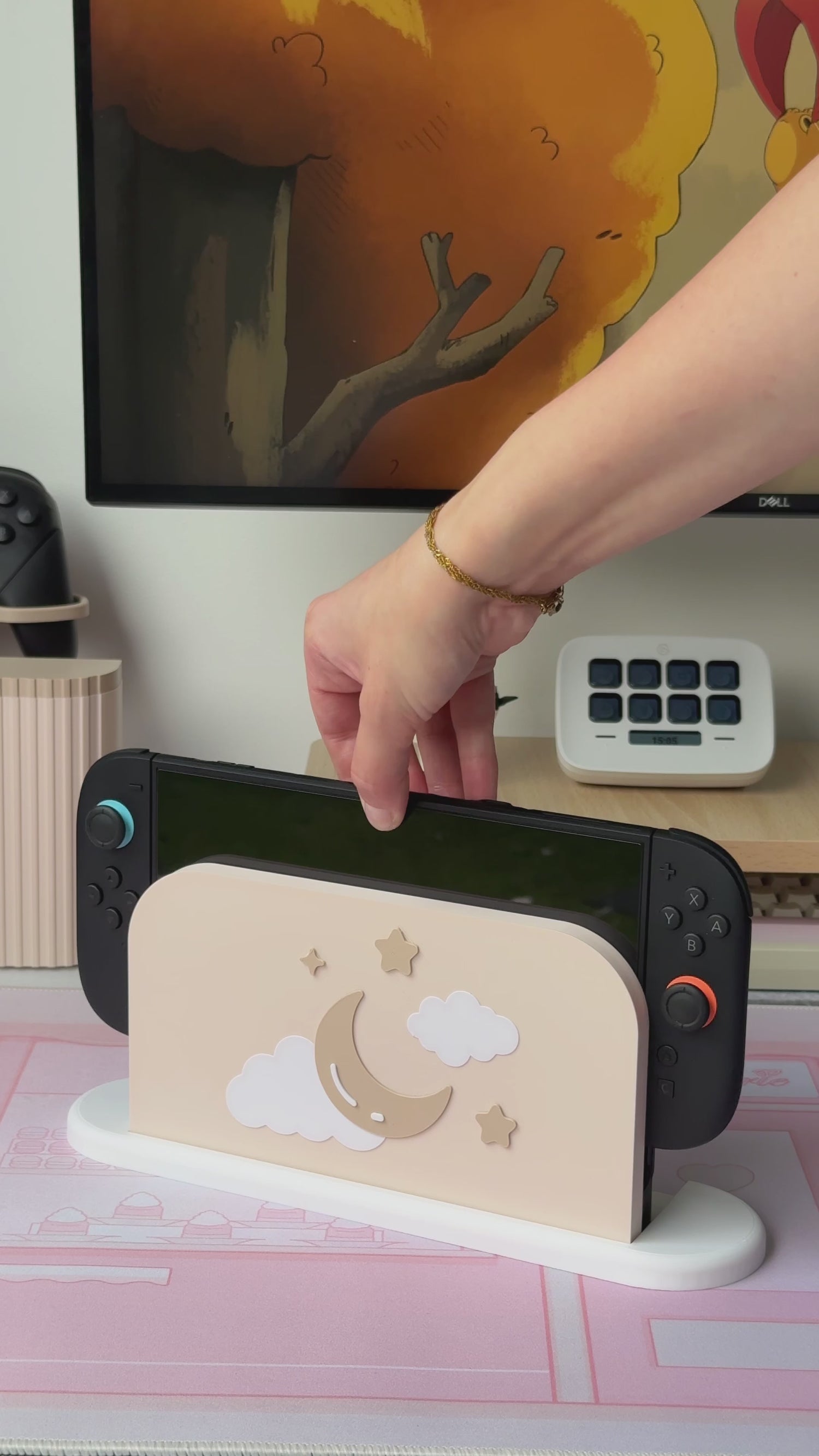 Cozy Dreams Dock Cover for Nintendo Switch 2 – Original Faceplate Design