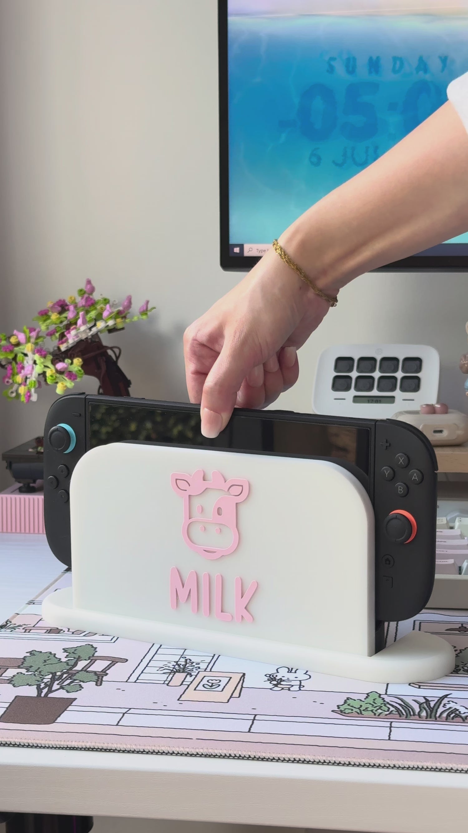 Milk Dock Cover for Nintendo Switch 2 – Original Faceplate Design