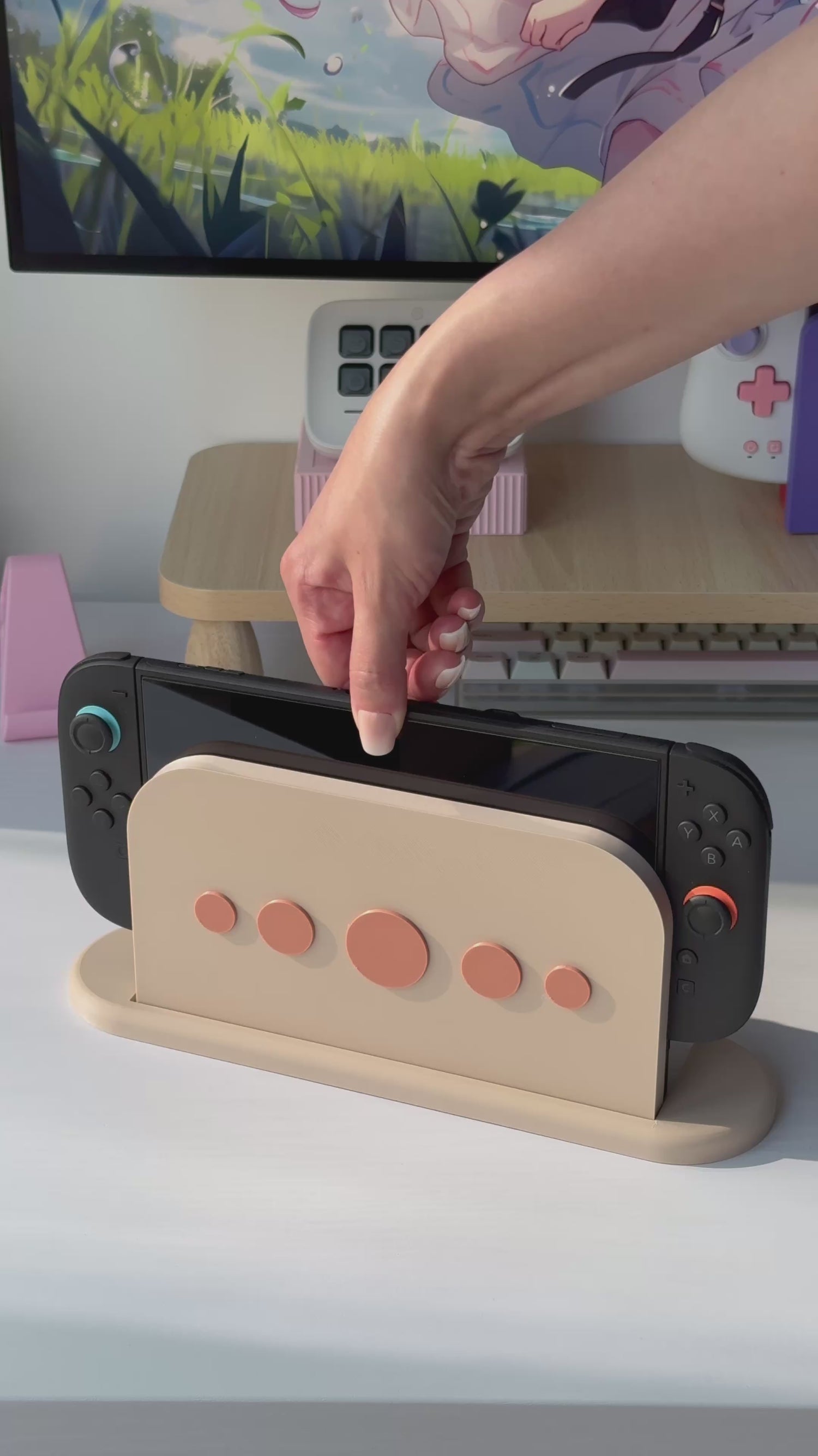 Circles Dock Cover for Nintendo Switch 2 – Original Faceplate Design