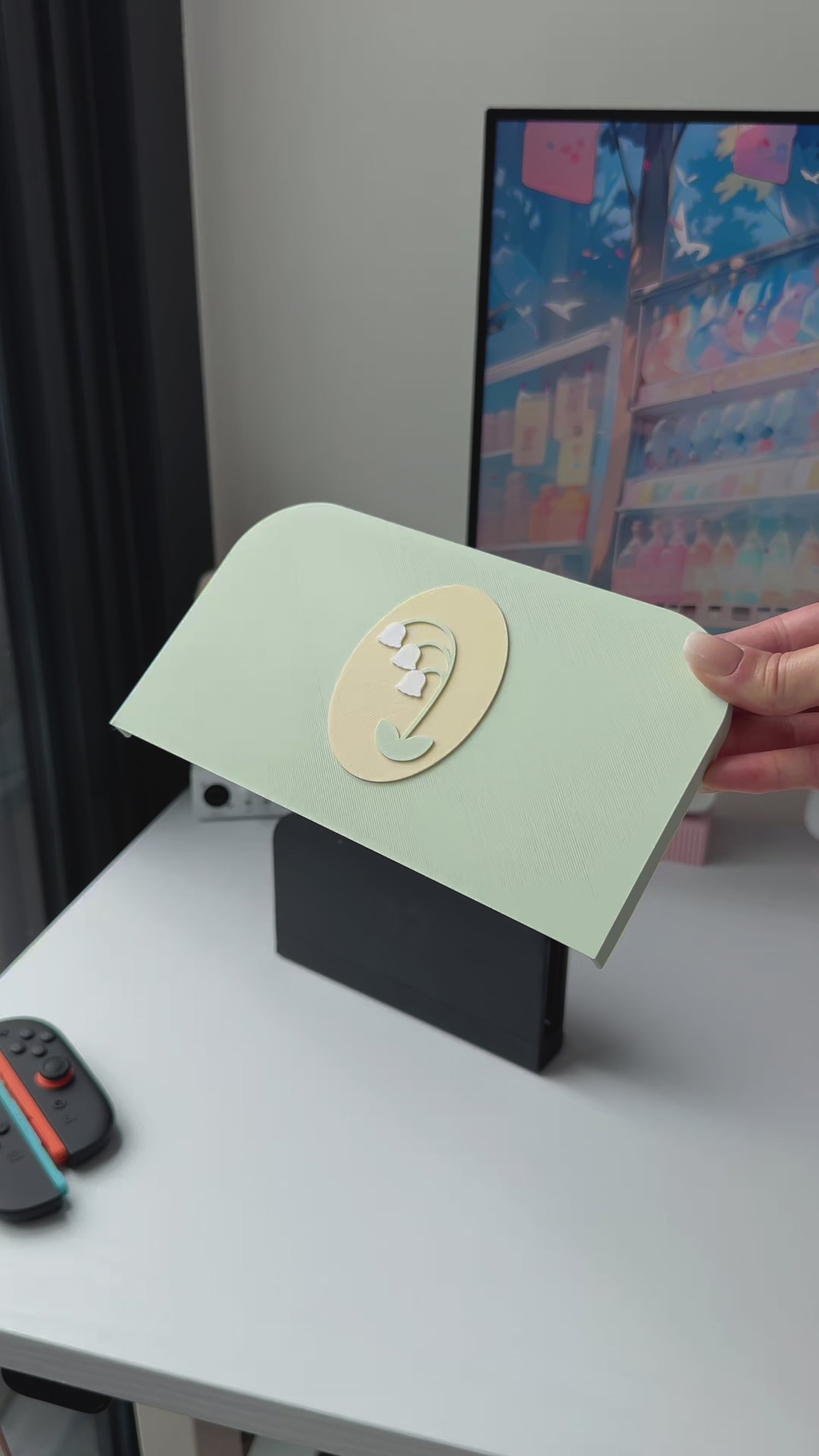 Lily of the Valley Dock Cover for Nintendo Switch 2 – Original Faceplate Design