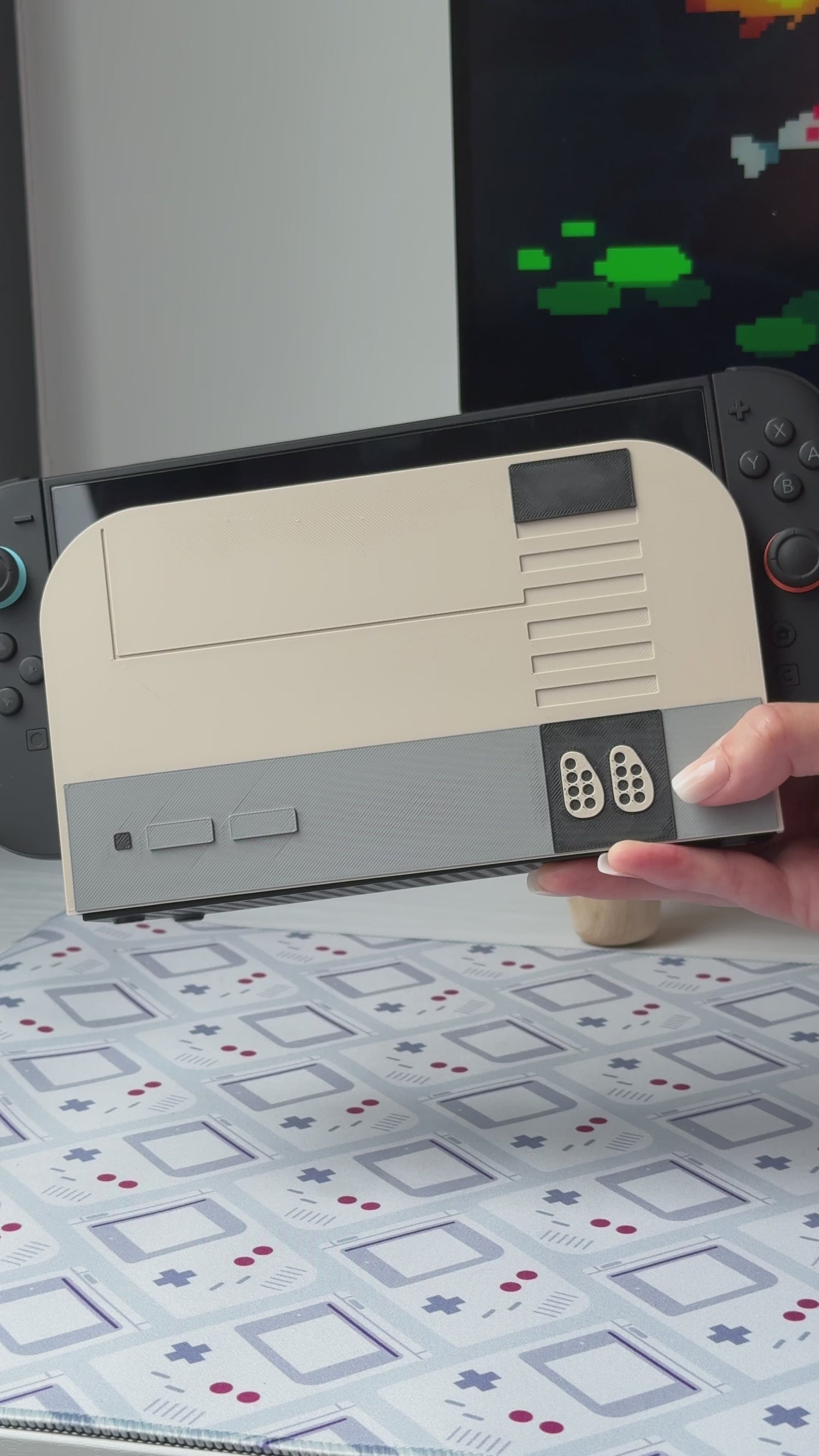 Retro Entertainment Dock Cover for Nintendo Switch 2 – Original Faceplate Design