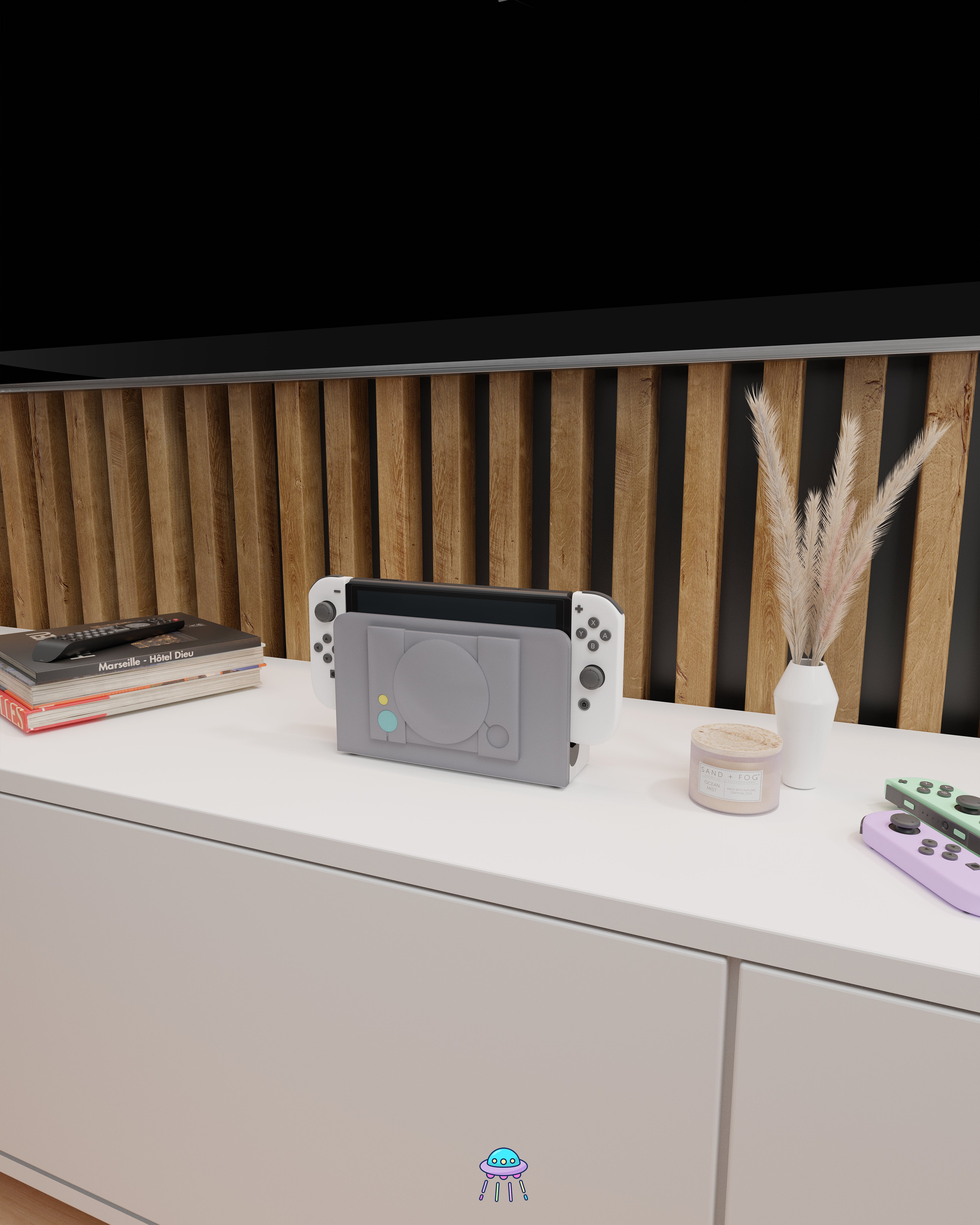 PS1 Dock Cover for Nintendo Switch – Original Faceplate Design