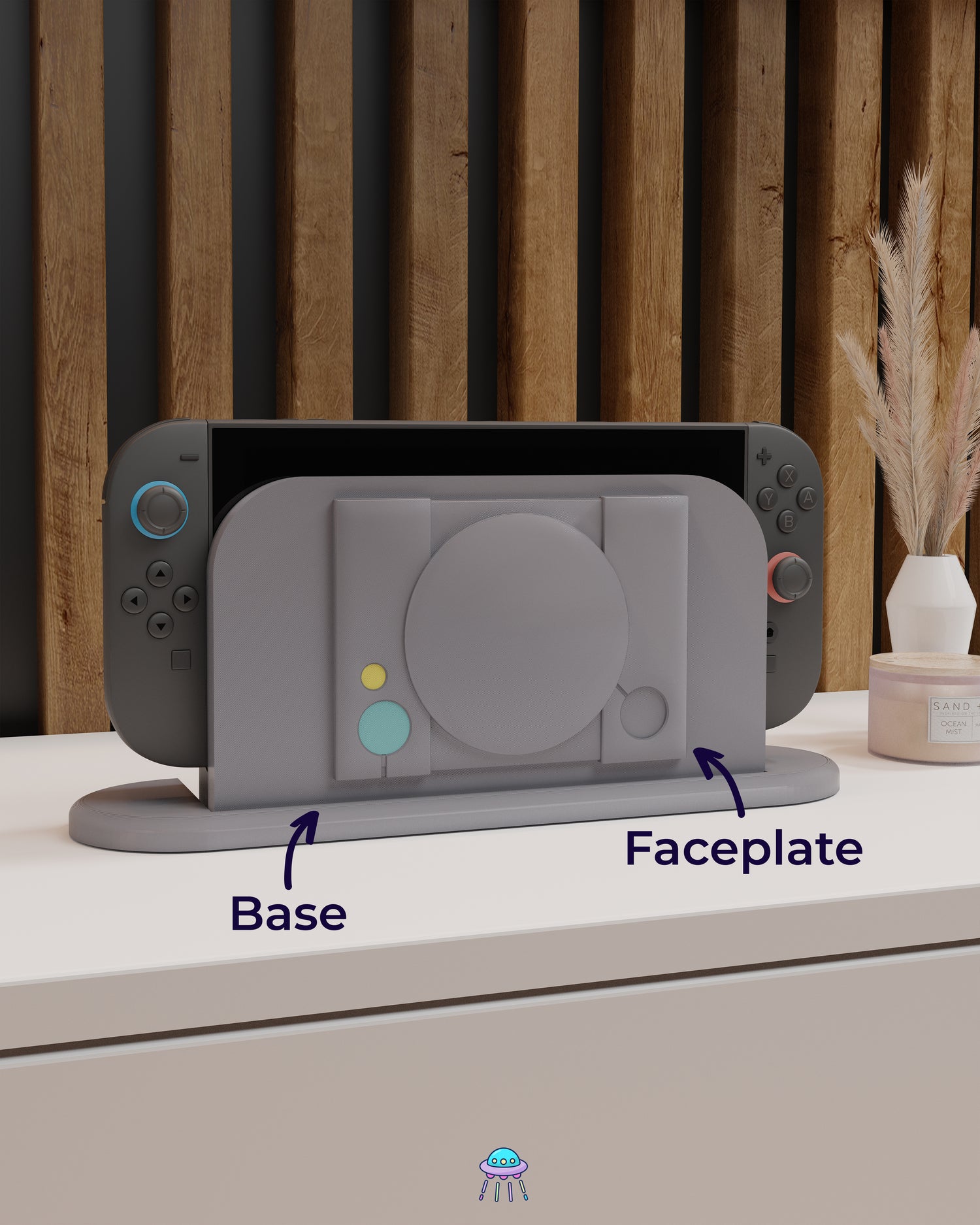 PS1 Dock Cover for Nintendo Switch 2 – Original Faceplate Design