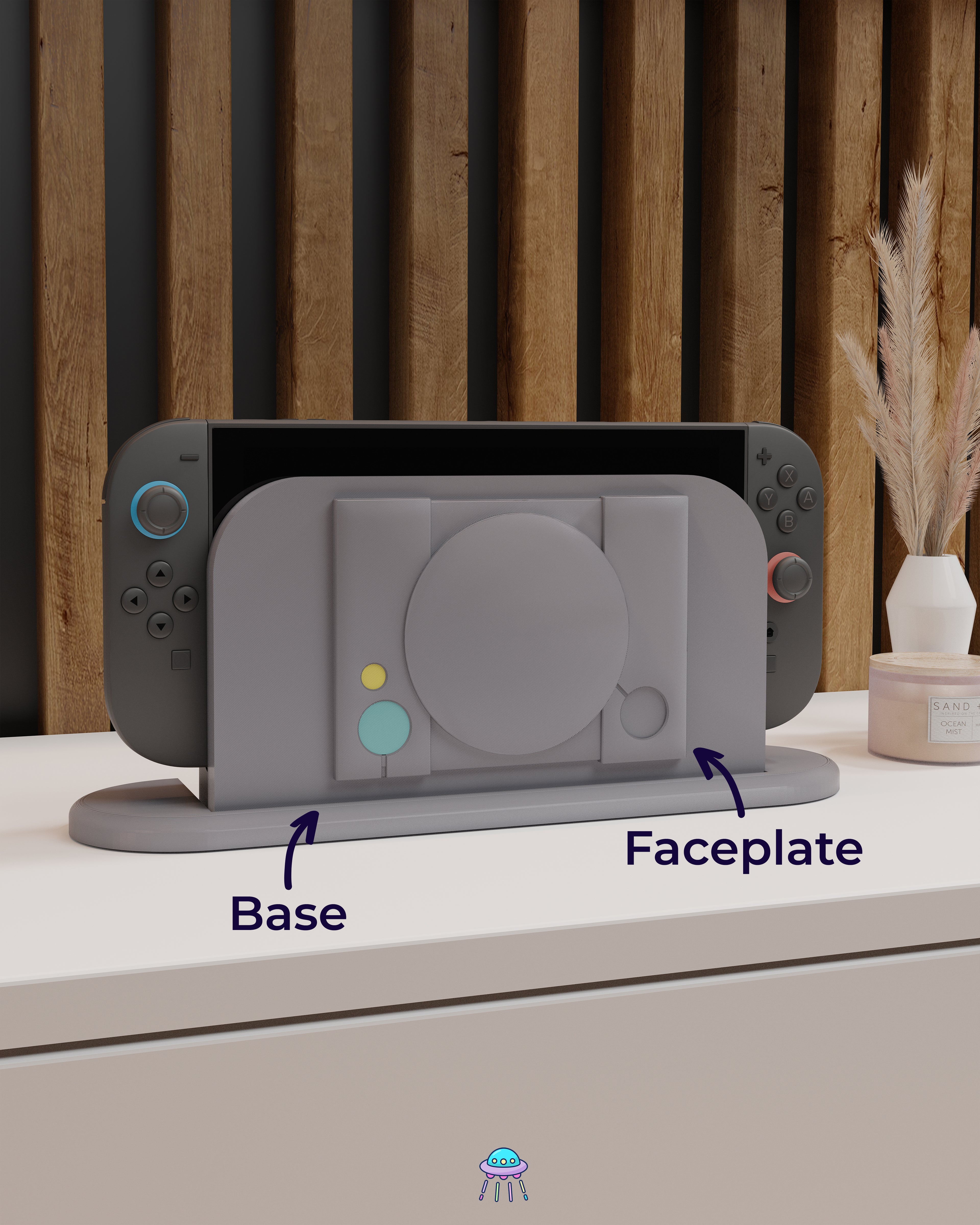 PS1 Dock Cover for Nintendo Switch 2 – Original Faceplate Design