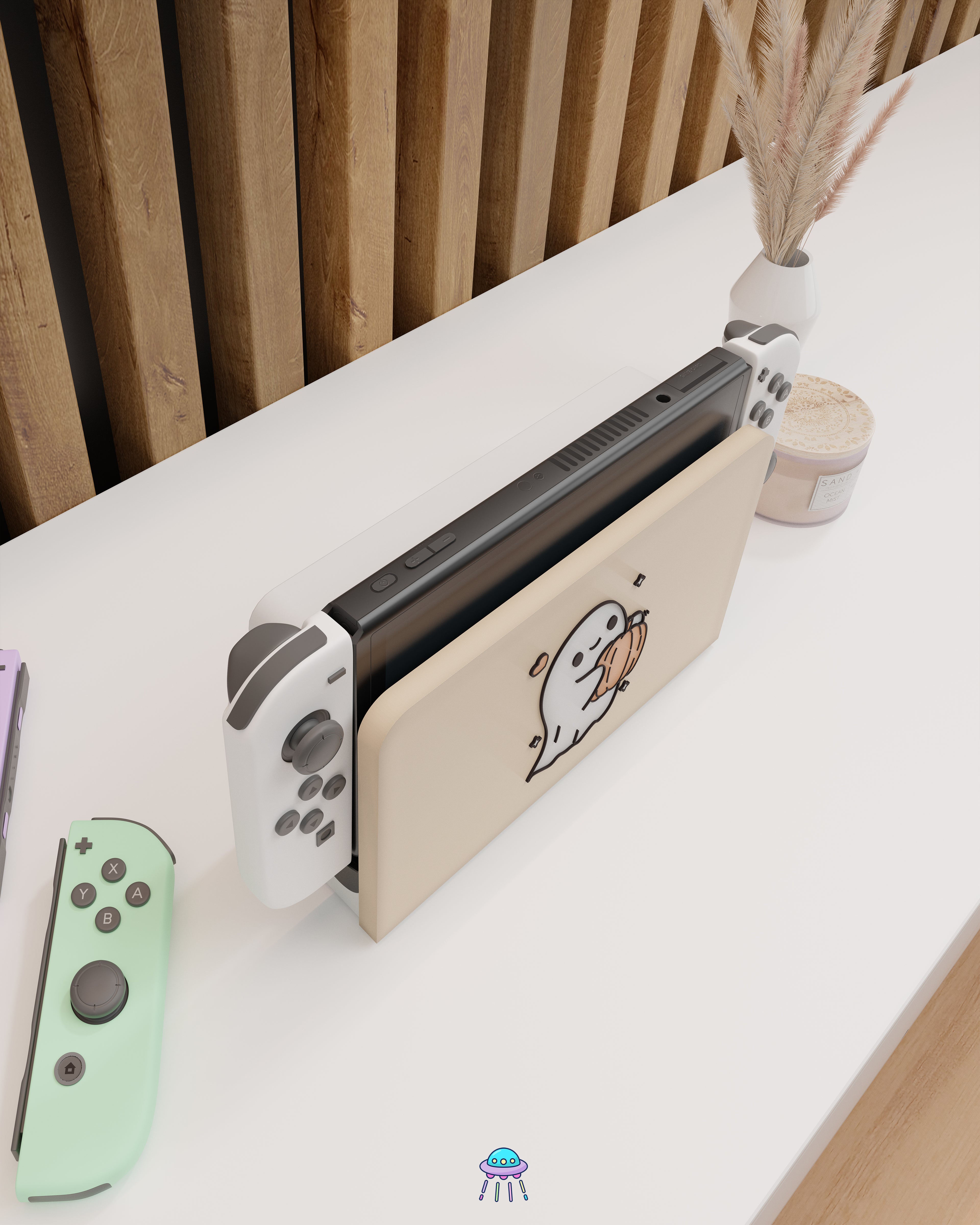 Pumpkin Boo Cover for Nintendo Switch – Original Faceplate Design