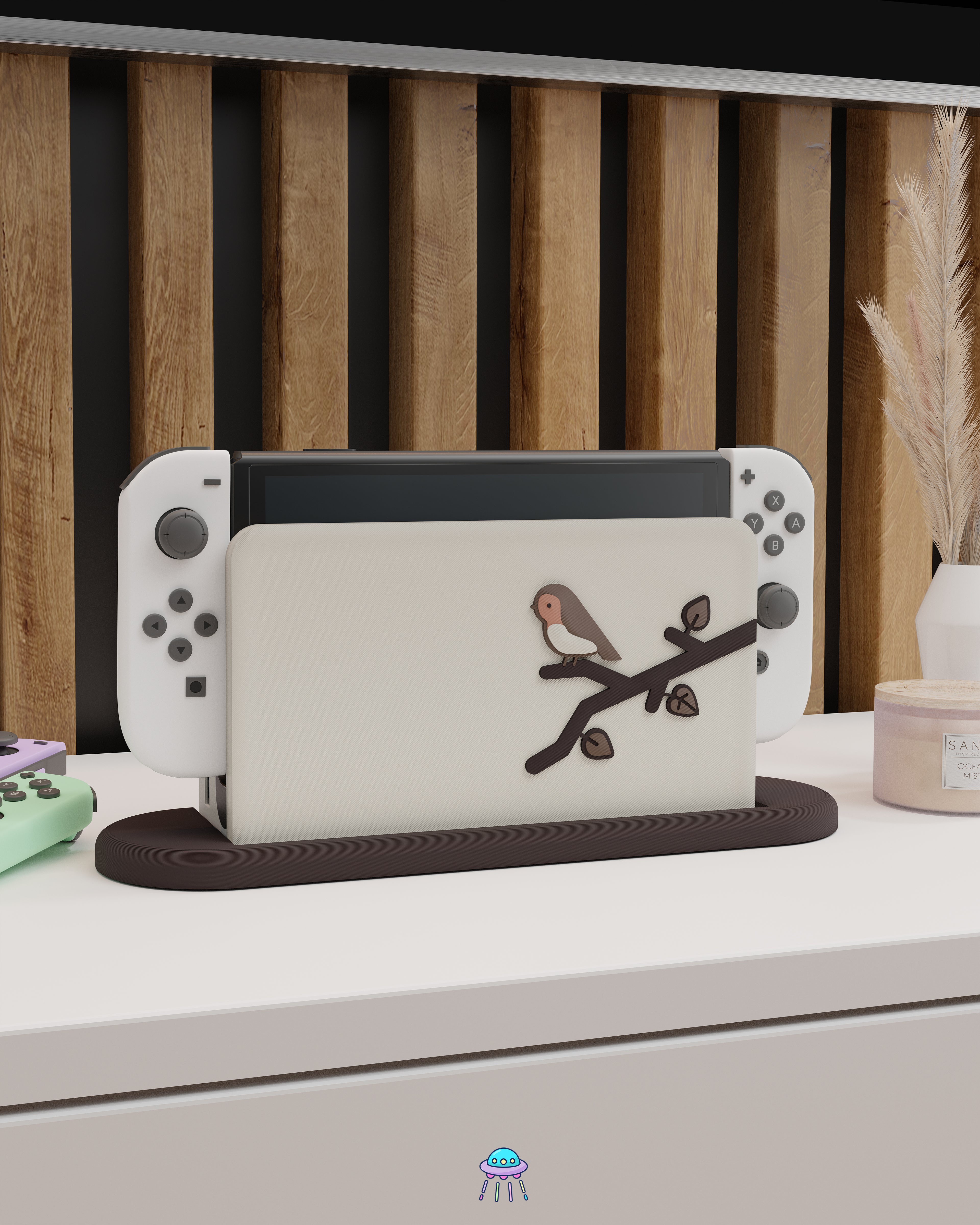 Robin Dock Cover for Nintendo Switch – Original Faceplate Design