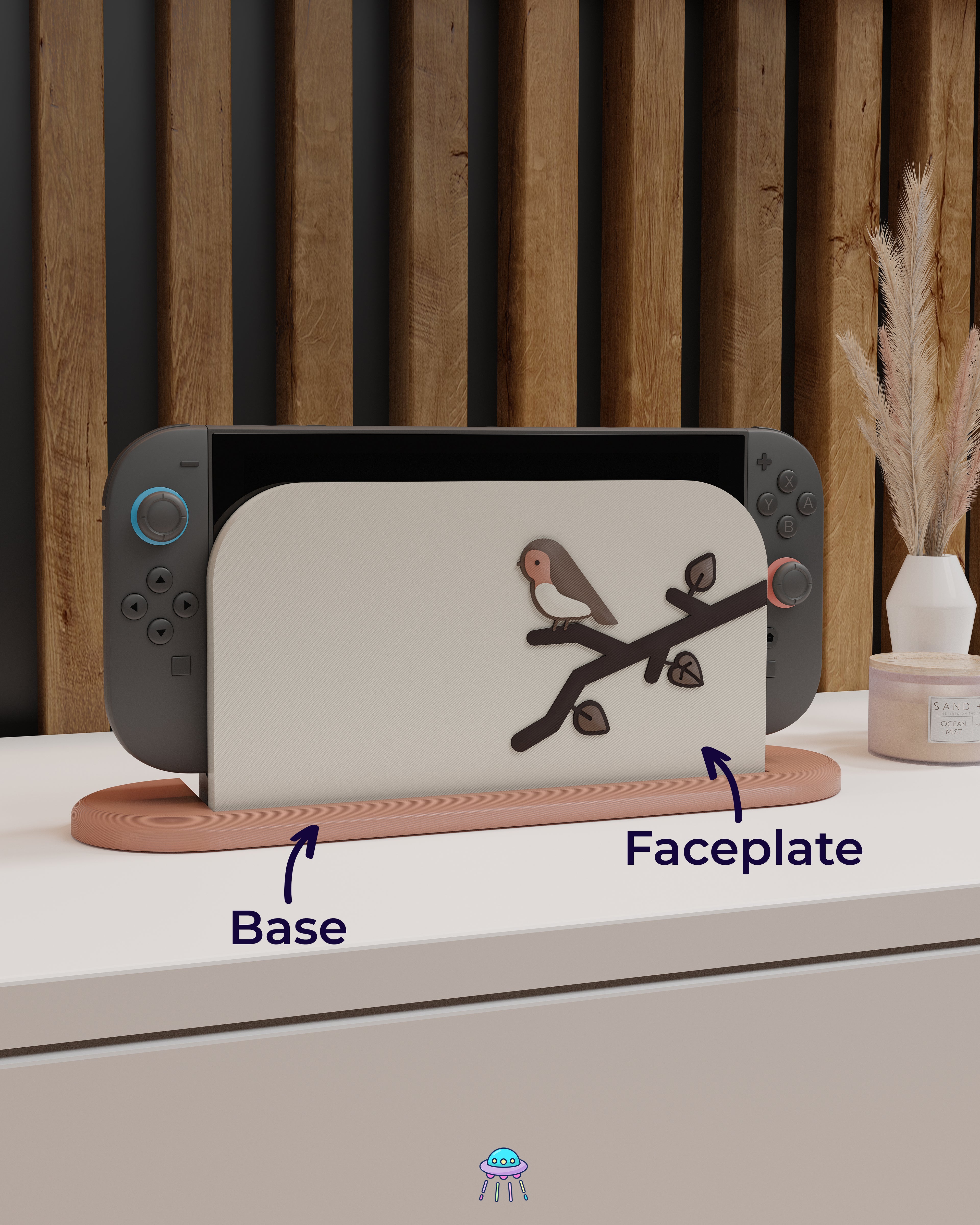 Robin Dock Cover for Nintendo Switch 2 – Original Faceplate Design