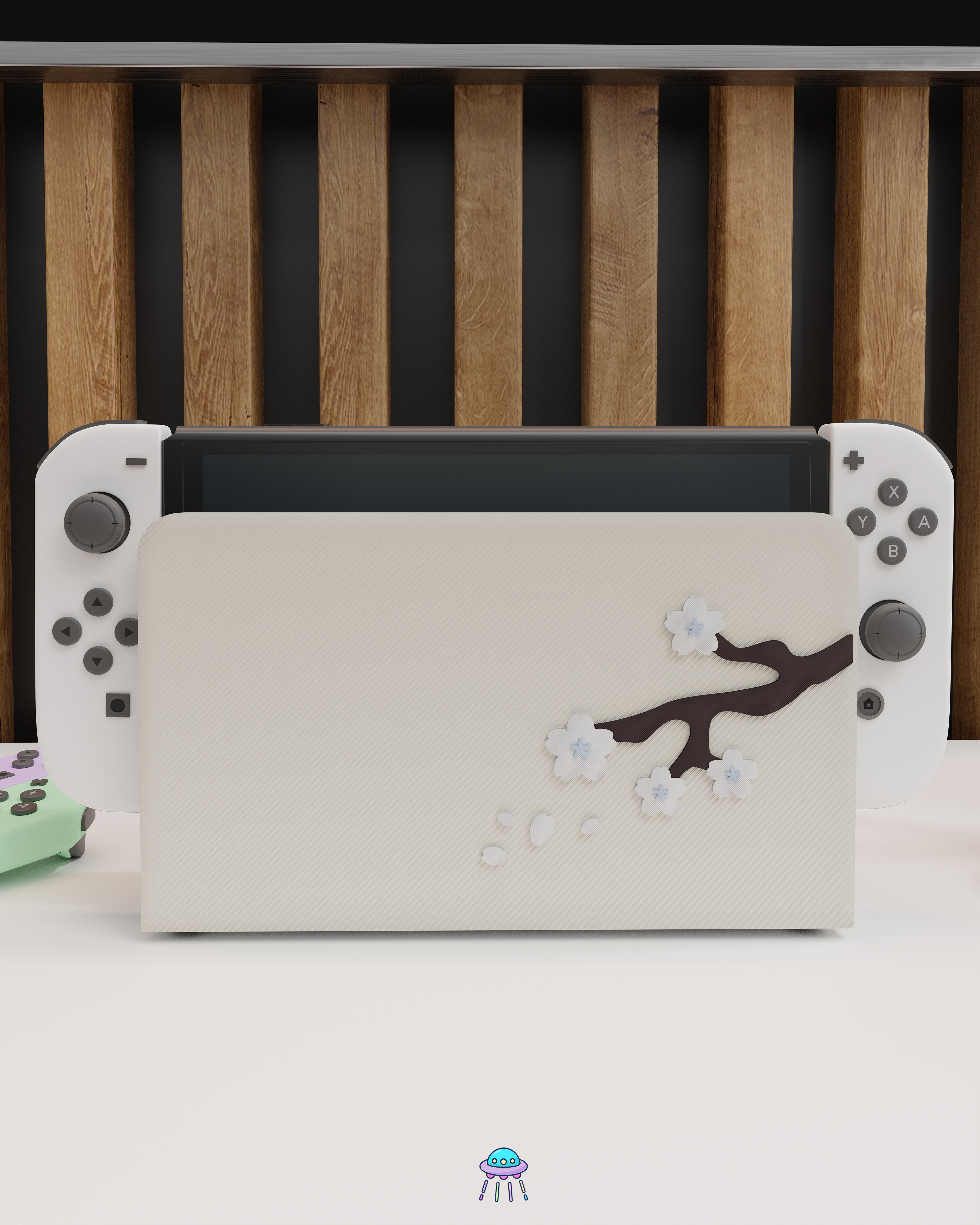 Sakura Ice Dock Cover for Nintendo Switch – Original Faceplate Design