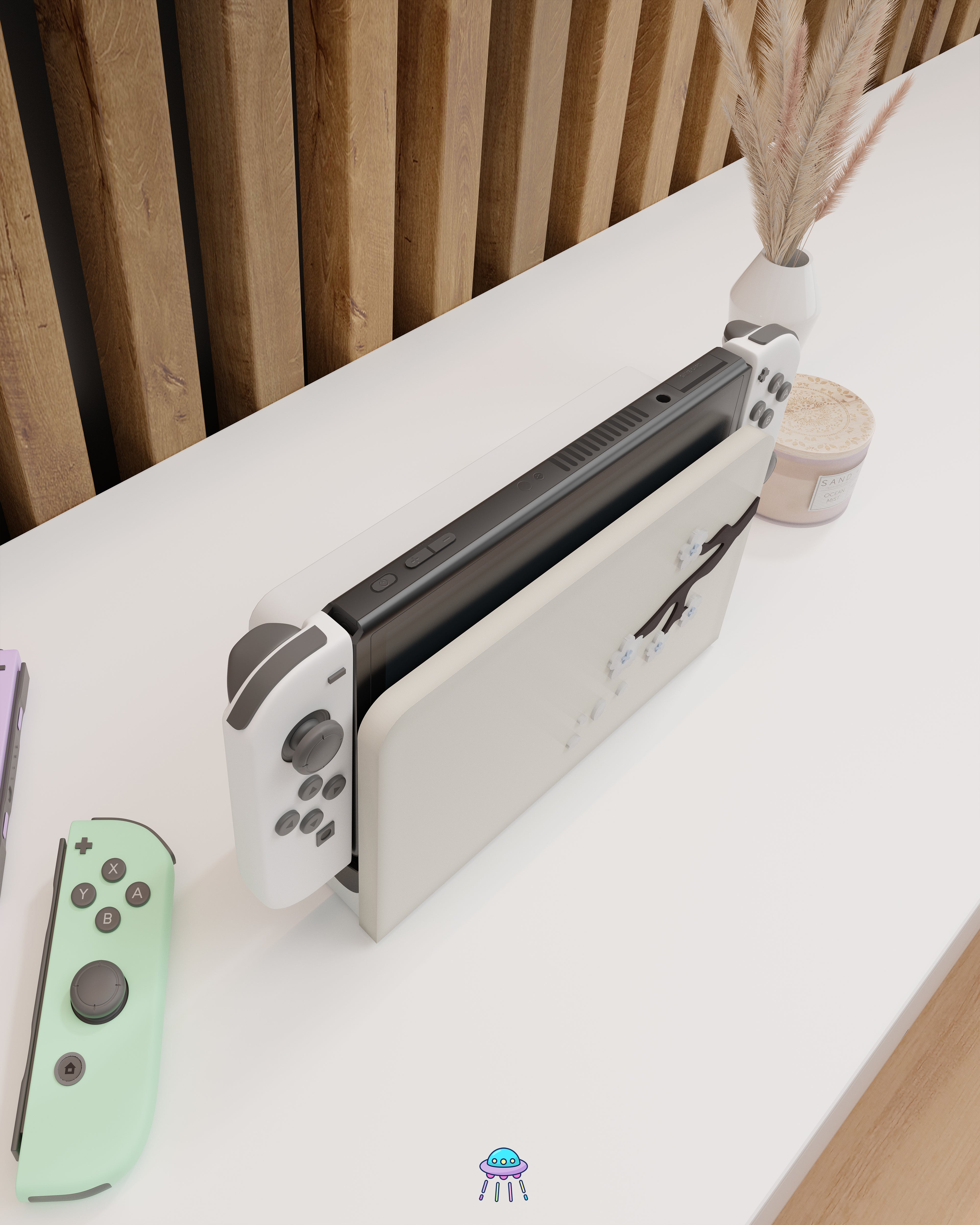 Sakura Ice Dock Cover for Nintendo Switch – Original Faceplate Design