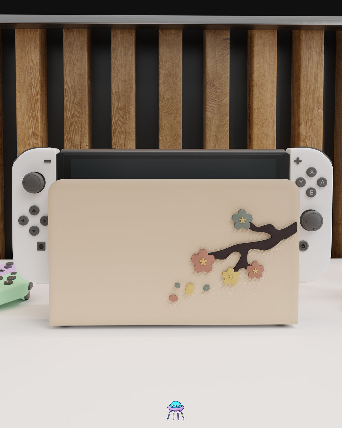 Sakura Falls Cover for Nintendo Switch – Original Faceplate Design