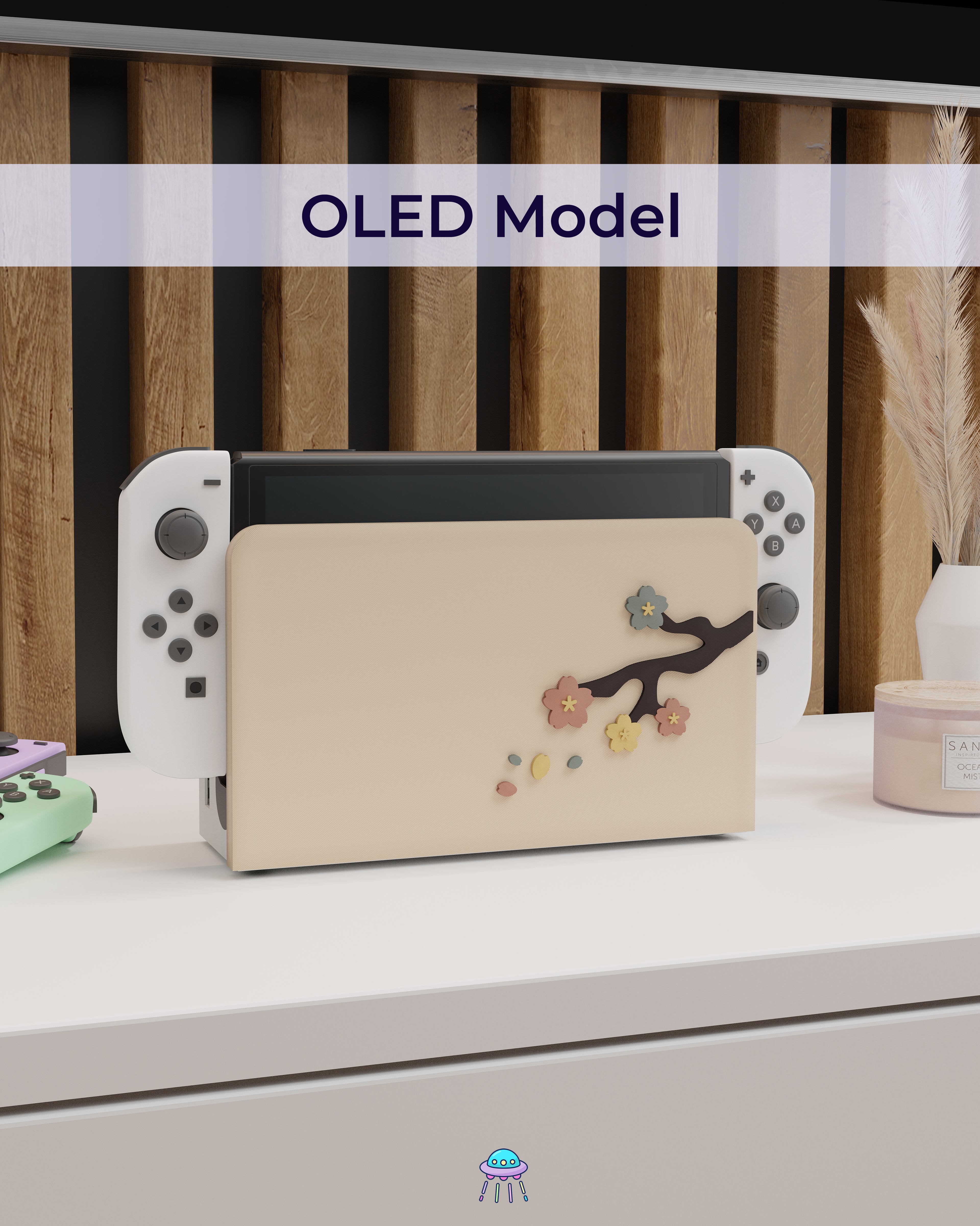 Sakura Falls Cover for Nintendo Switch – Original Faceplate Design