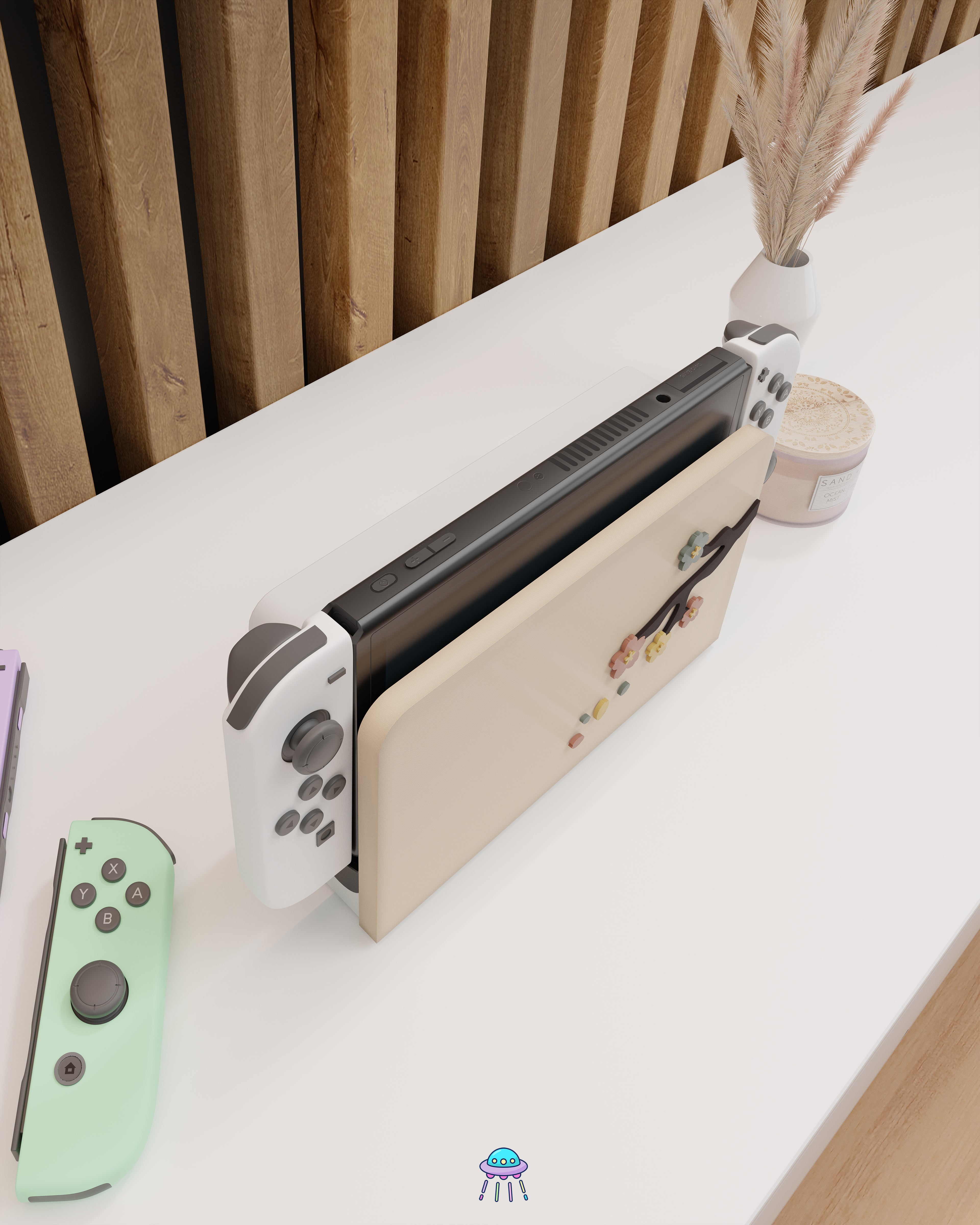 Sakura Falls Cover for Nintendo Switch – Original Faceplate Design