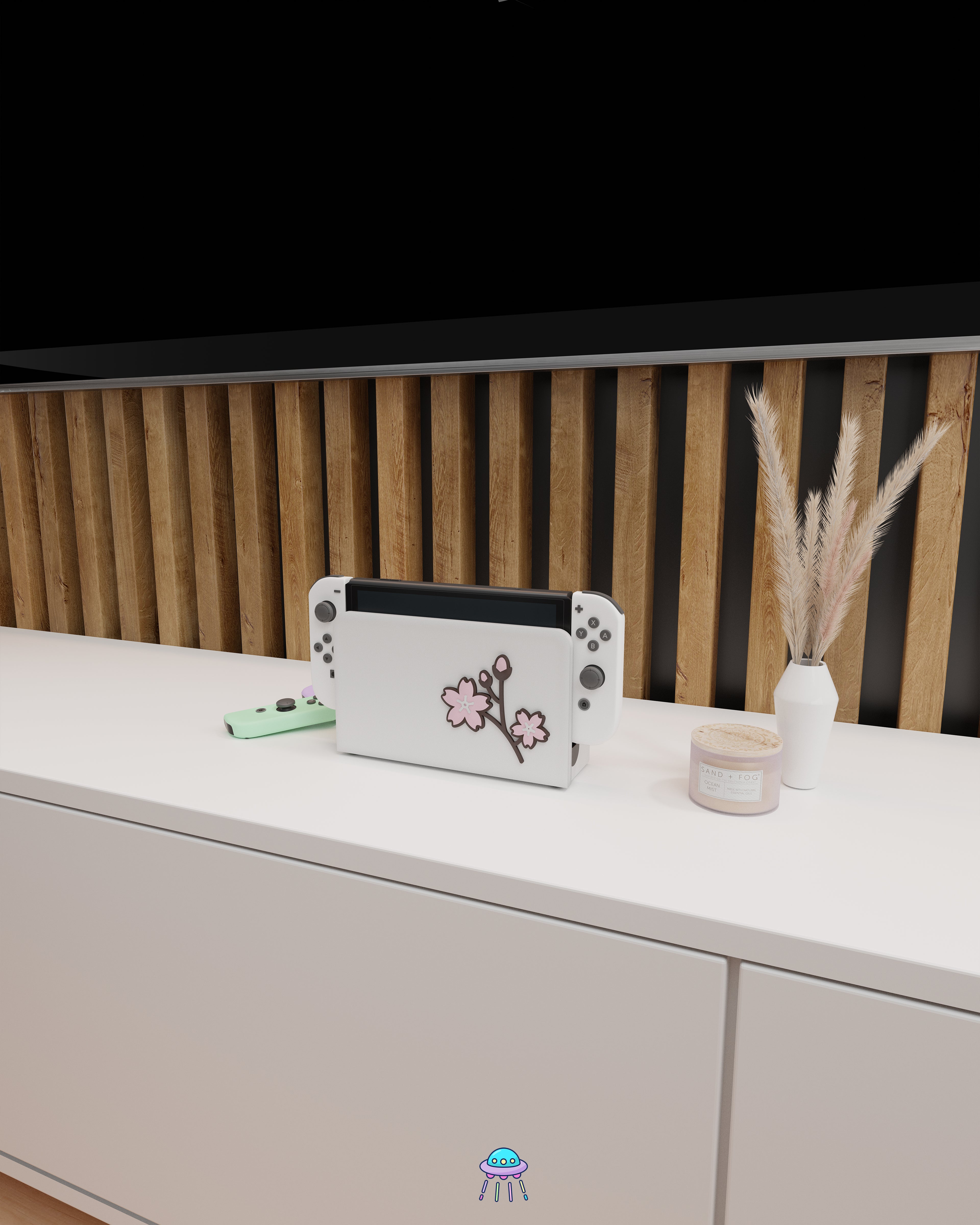 Sakura Flower Cover for Nintendo Switch – Original Faceplate Design