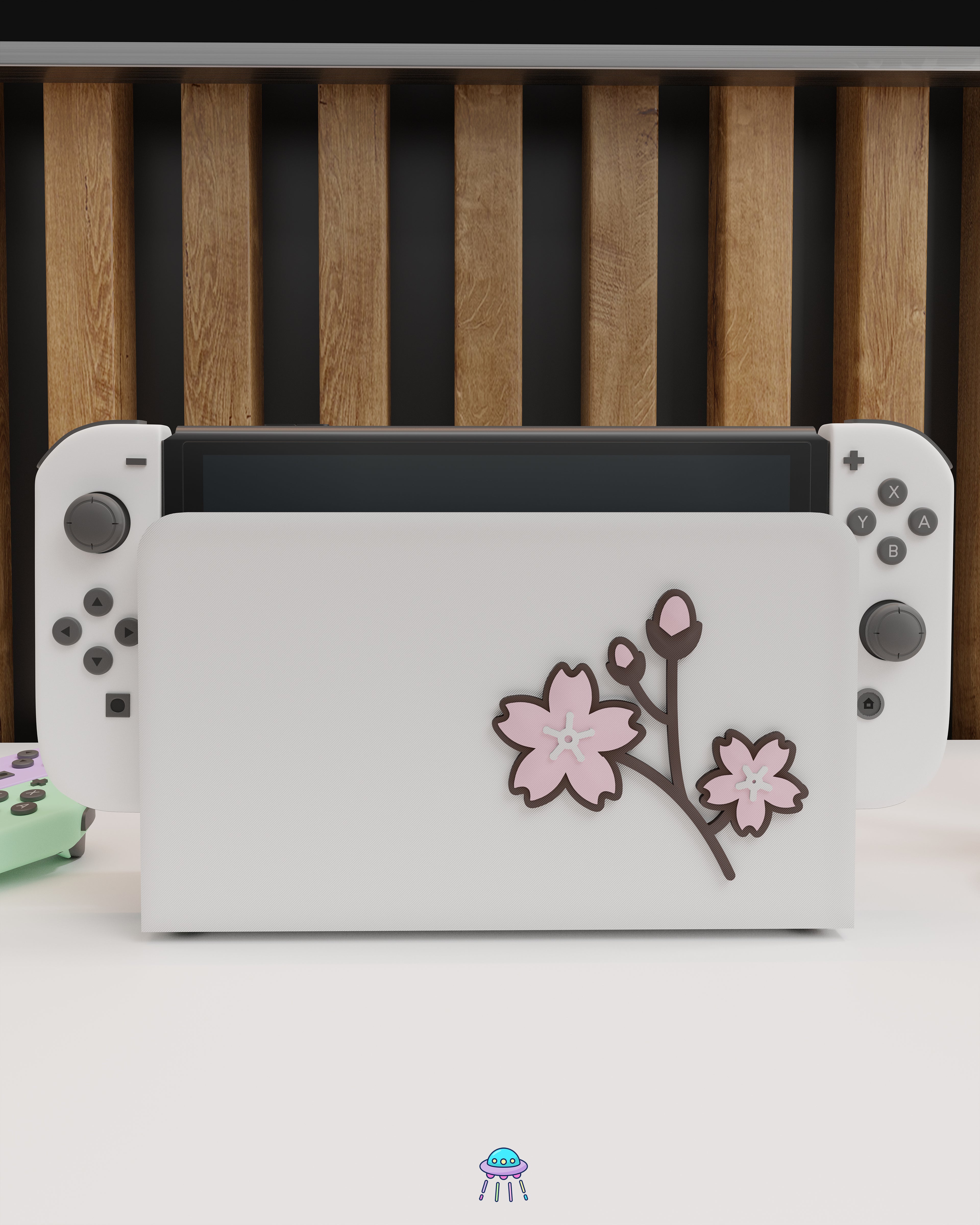 Sakura Flower Cover for Nintendo Switch – Original Faceplate Design