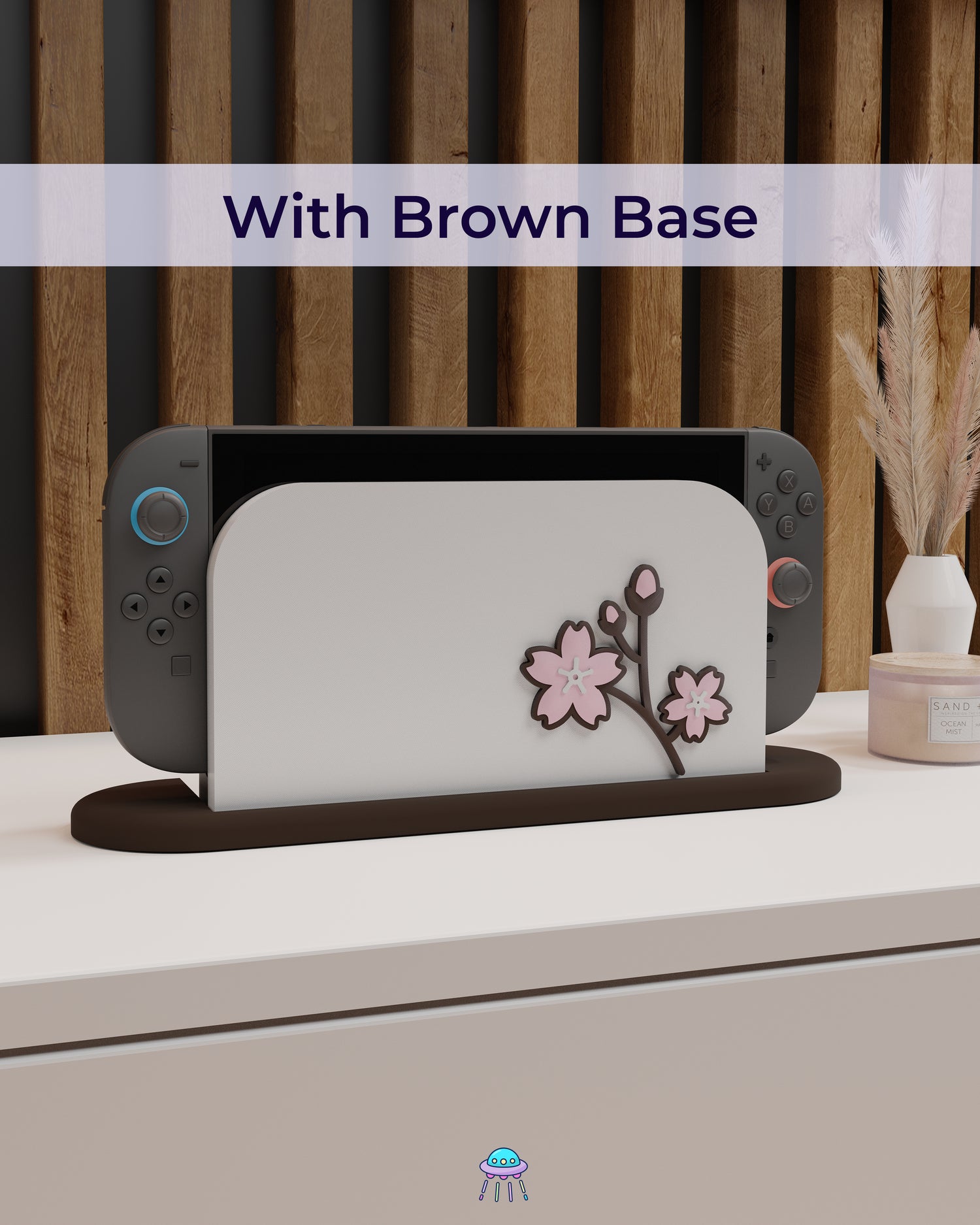 Sakura Flower Dock Cover for Nintendo Switch 2 – Original Faceplate Design