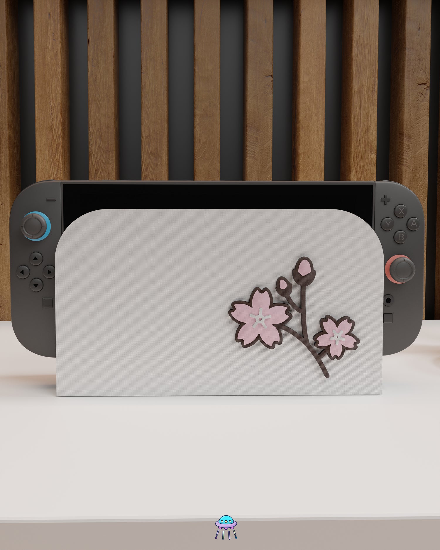 Sakura Flower Dock Cover for Nintendo Switch 2 – Original Faceplate Design
