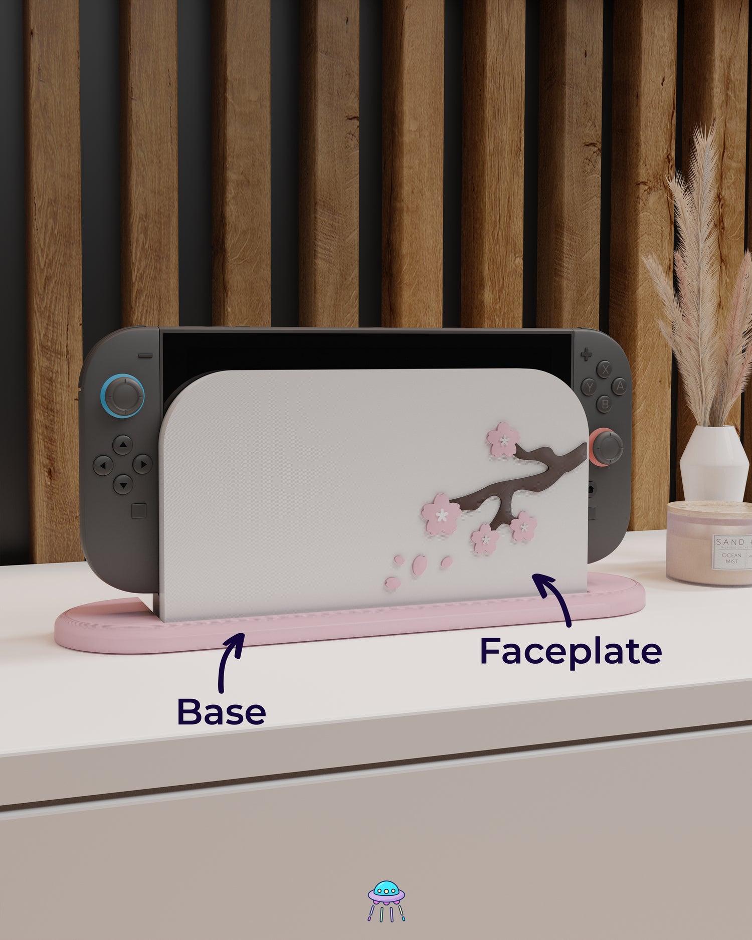 Sakura Tree Dock Cover for Nintendo Switch 2 – Original Faceplate Design