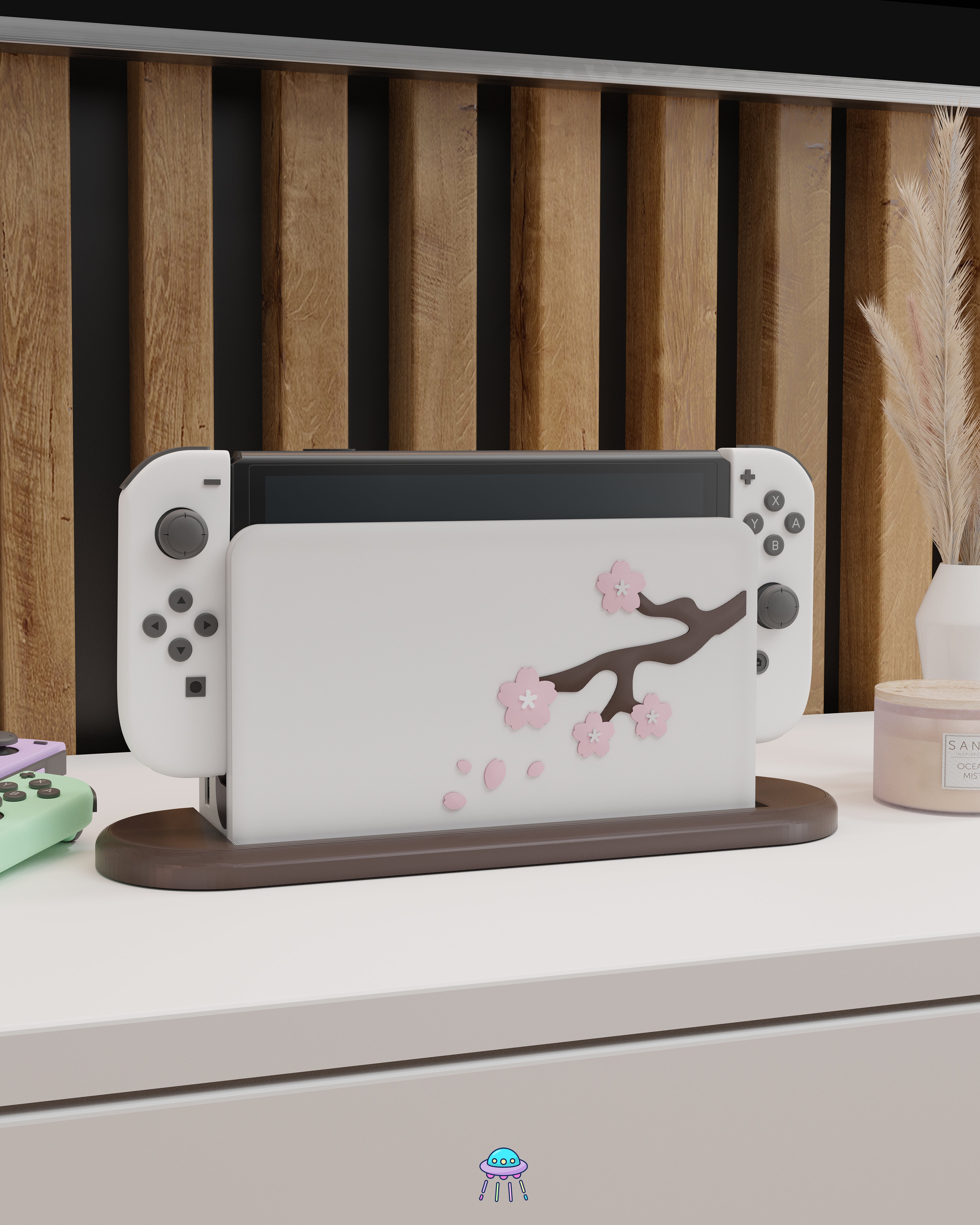 Sakura Tree Cover for Nintendo Switch – Original Faceplate Design