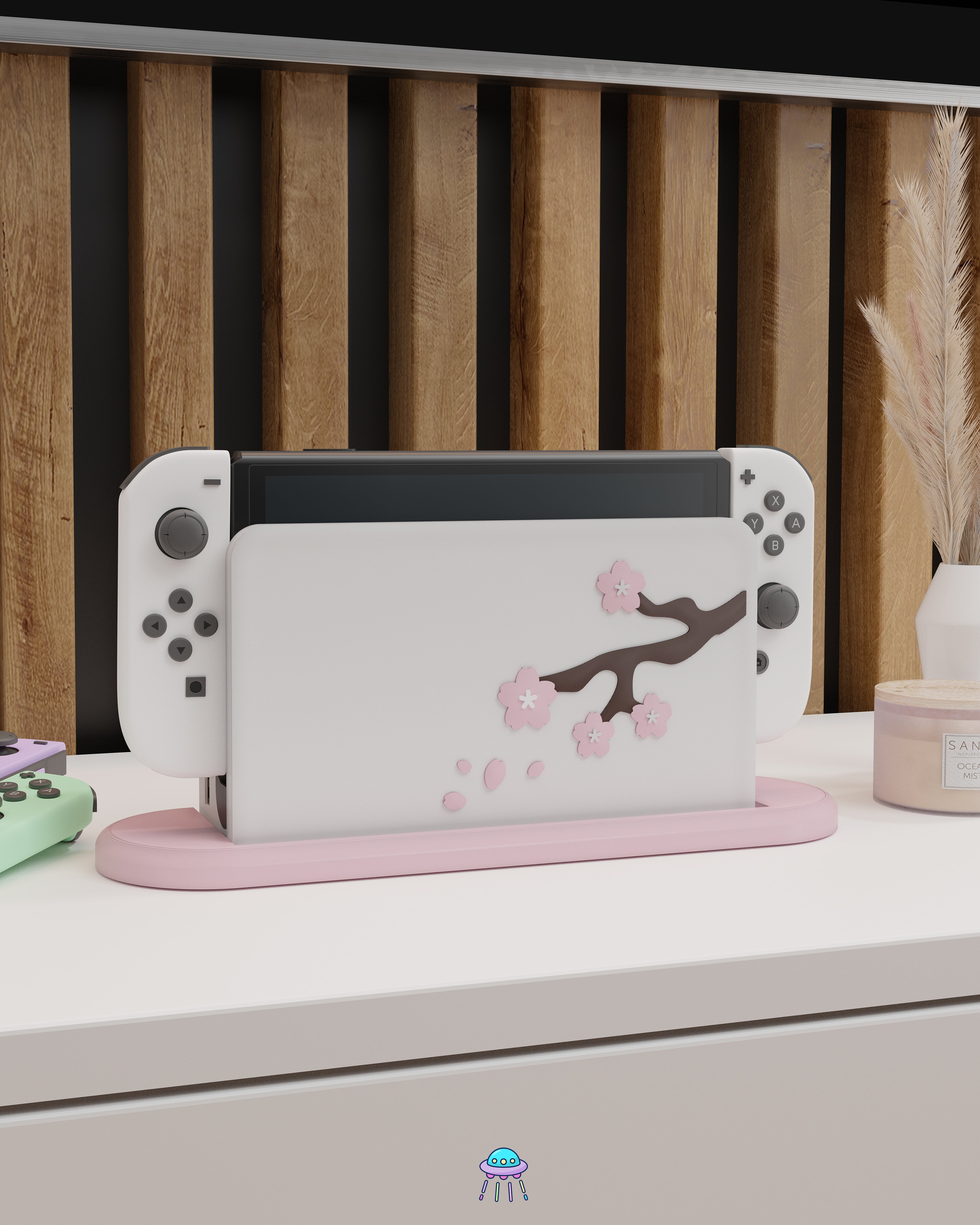 Sakura Tree Cover for Nintendo Switch – Original Faceplate Design