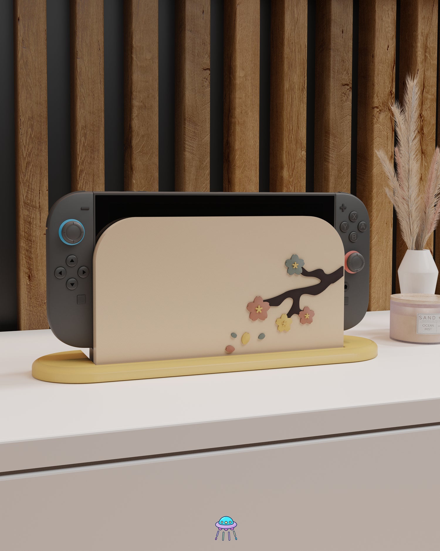 Sakura Falls Dock Cover for Nintendo Switch 2 – Original Faceplate Design