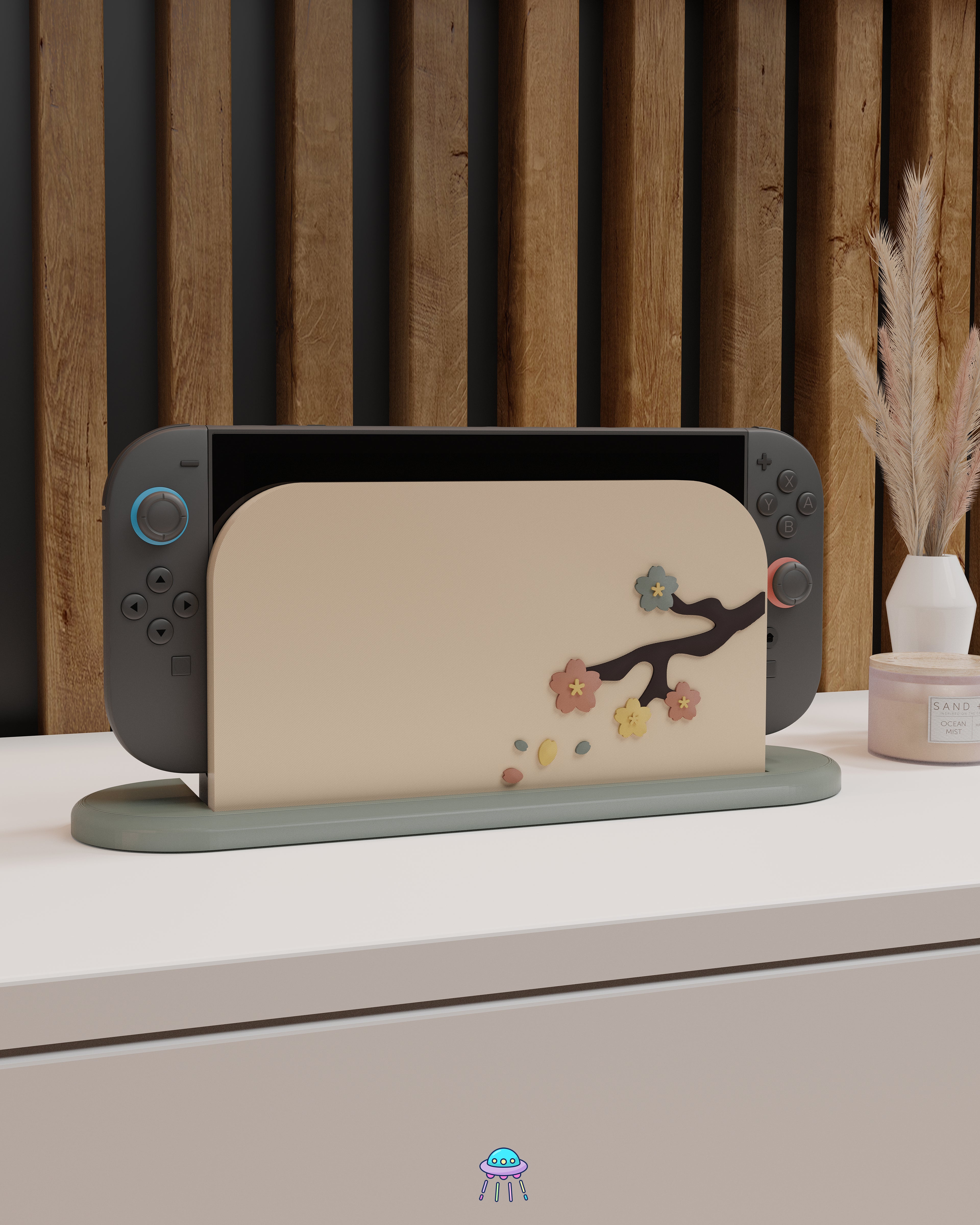 Sakura Falls Dock Cover for Nintendo Switch 2 – Original Faceplate Design