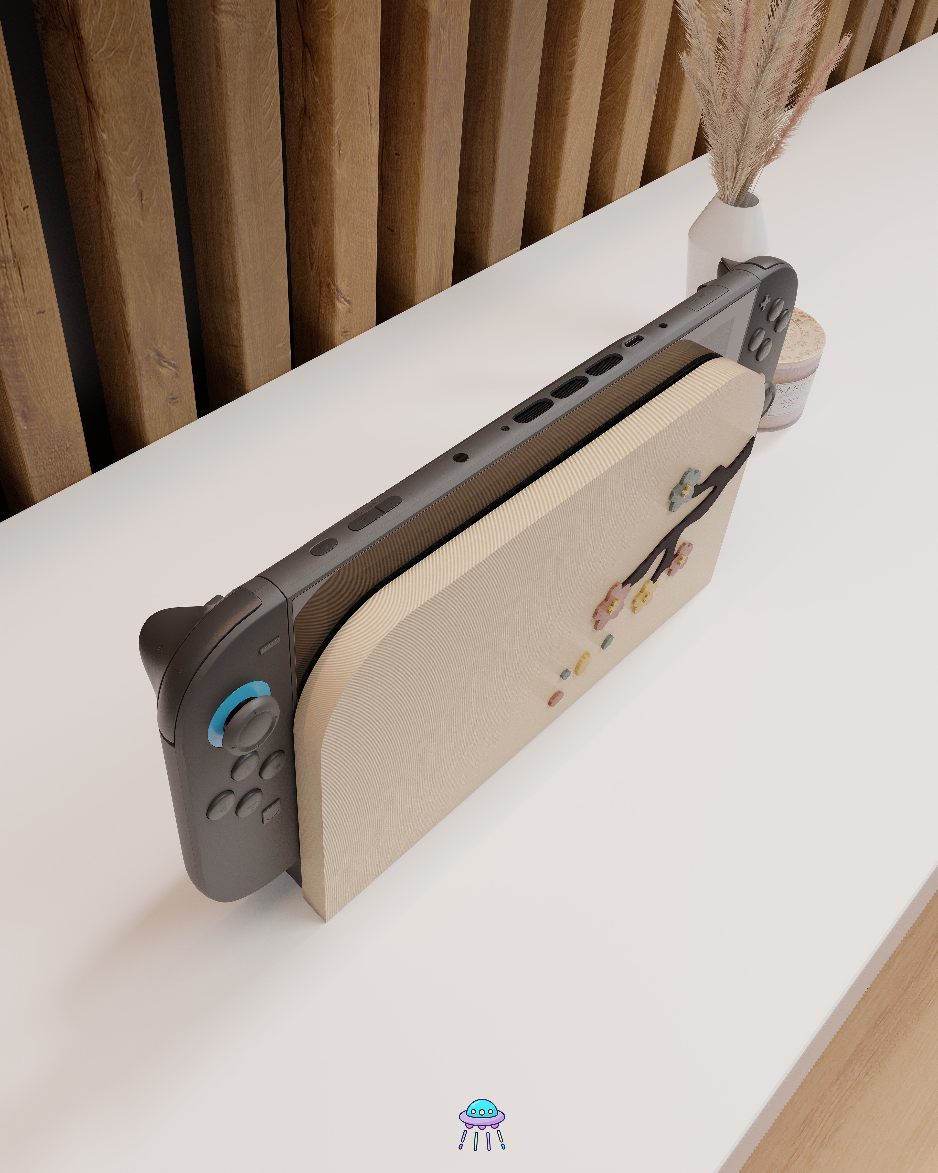 Sakura Falls Dock Cover for Nintendo Switch 2 – Original Faceplate Design