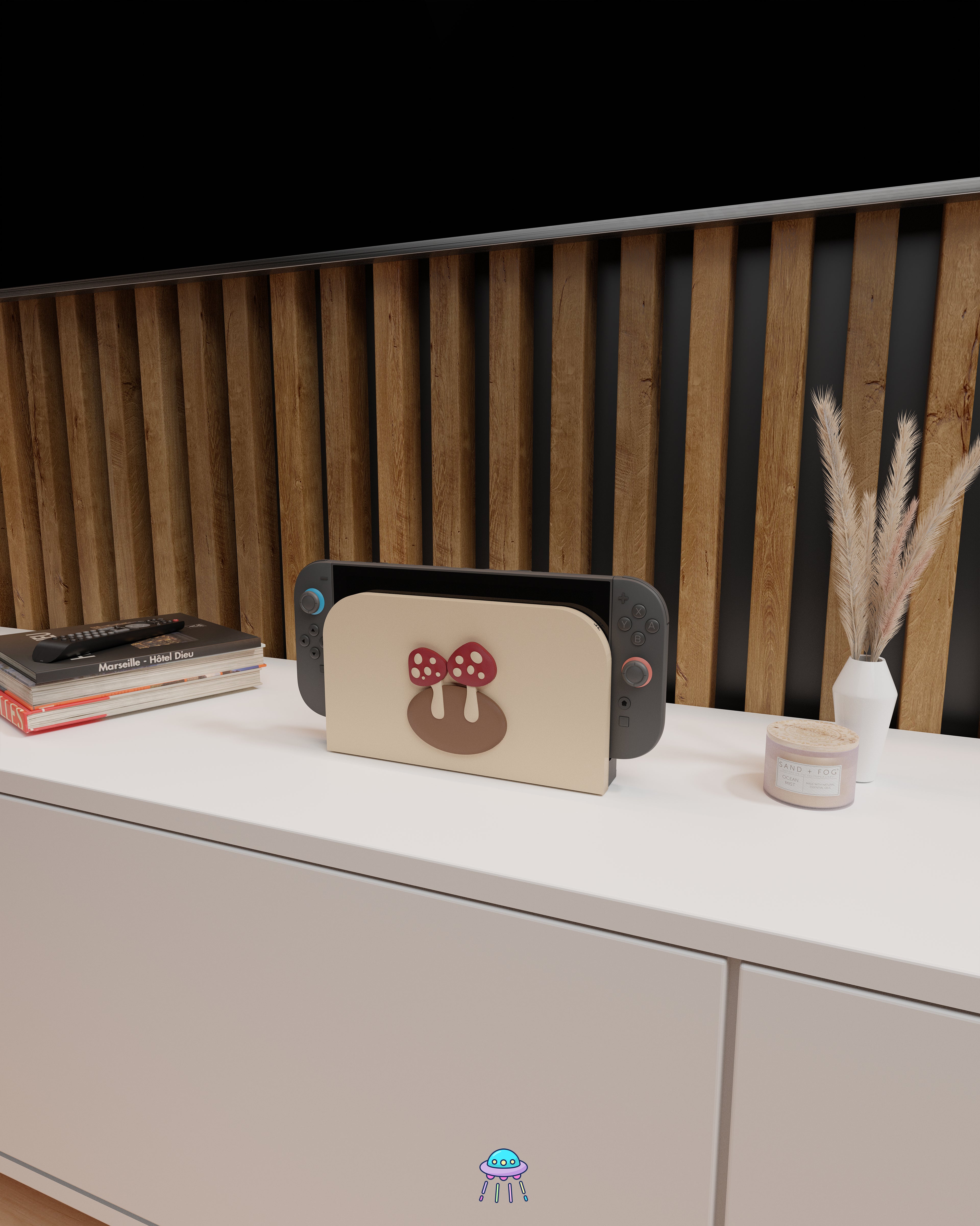 Shroomy Dock Cover for Nintendo Switch 2 – Original Faceplate Design