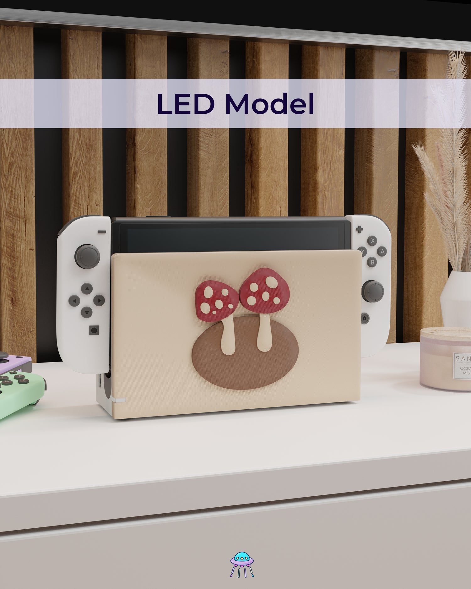 Shroomy Dock Cover for Nintendo Switch – Original Faceplate Design