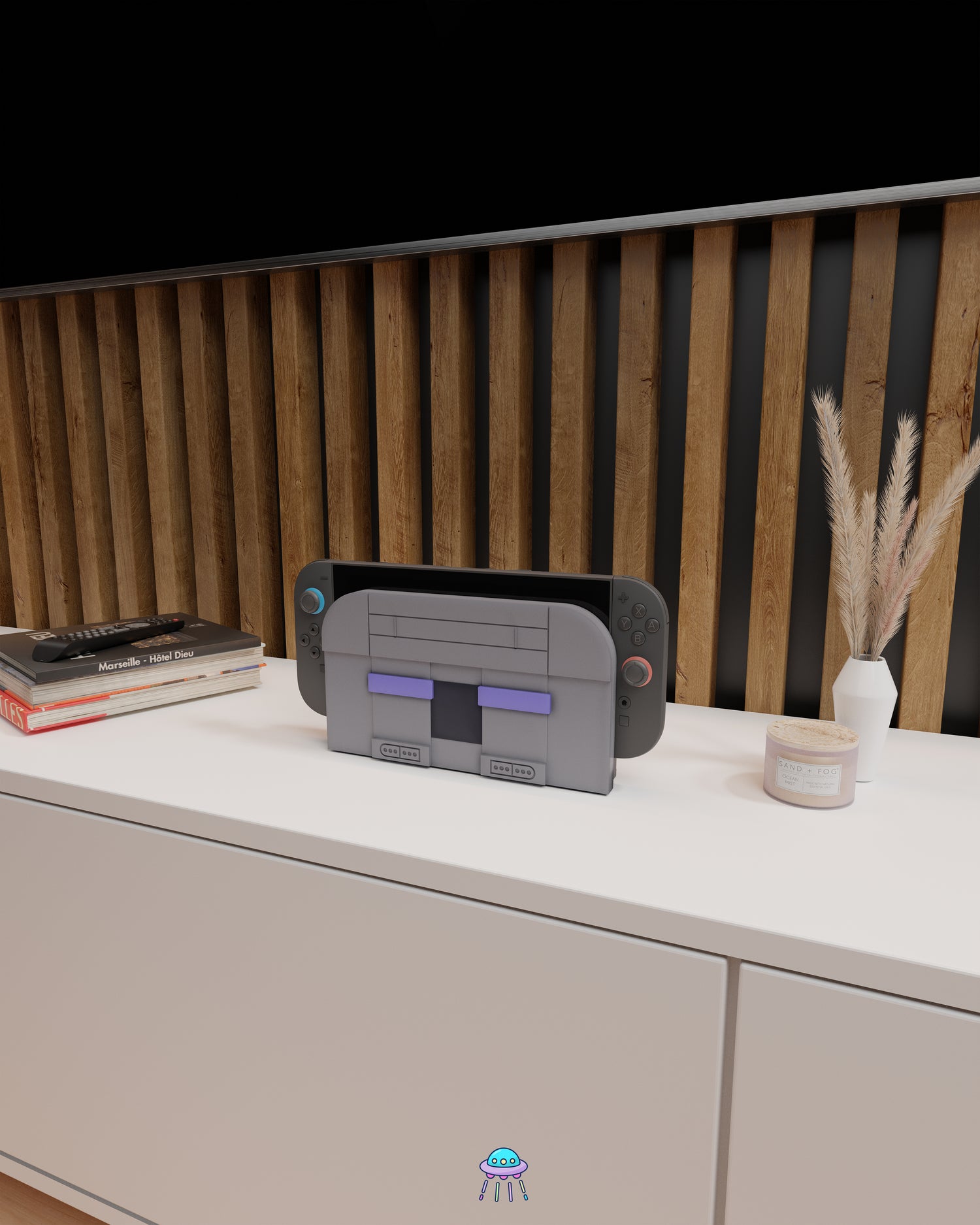 Super Entertainment Dock Cover for Nintendo Switch 2 – Original Faceplate Design