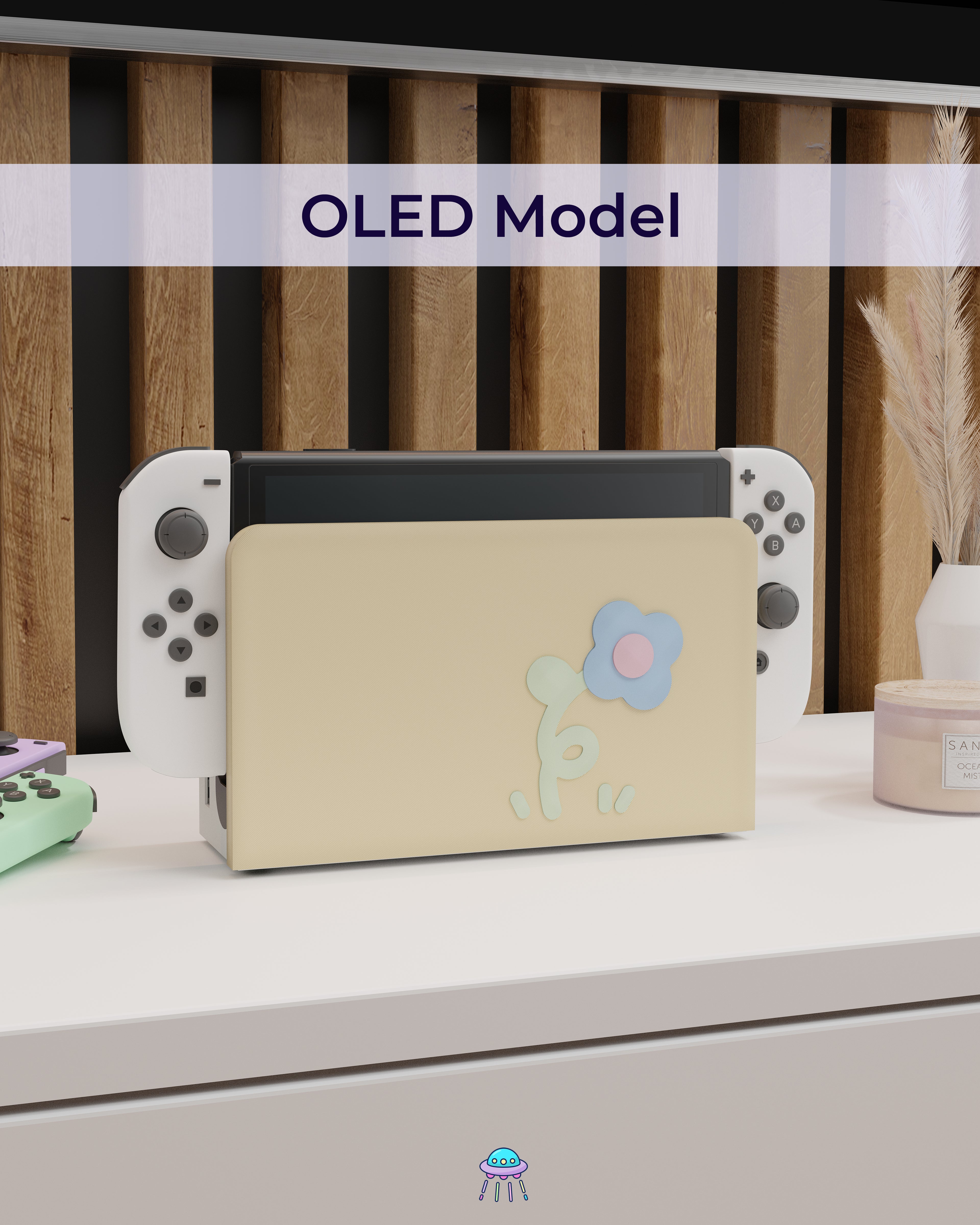 Spiral Sprout Dock Cover for Nintendo Switch – Original Faceplate Design