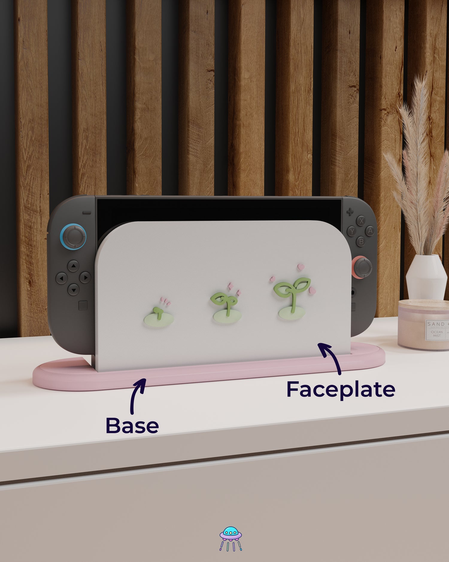 Sprouts Dock Cover for Nintendo Switch 2 – Original Faceplate Design