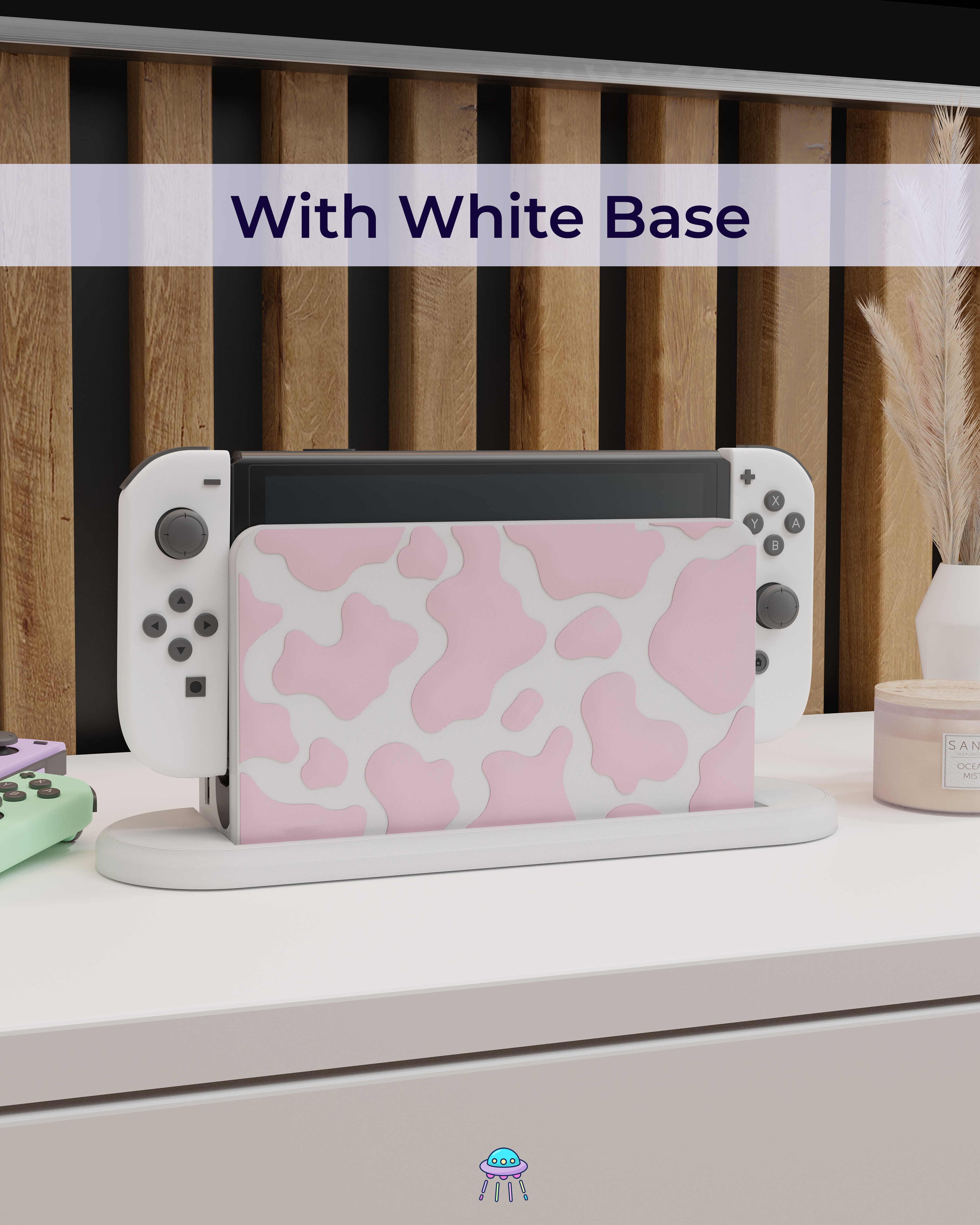Strawberry Cow Dock Cover for Nintendo Switch – Original Faceplate Design
